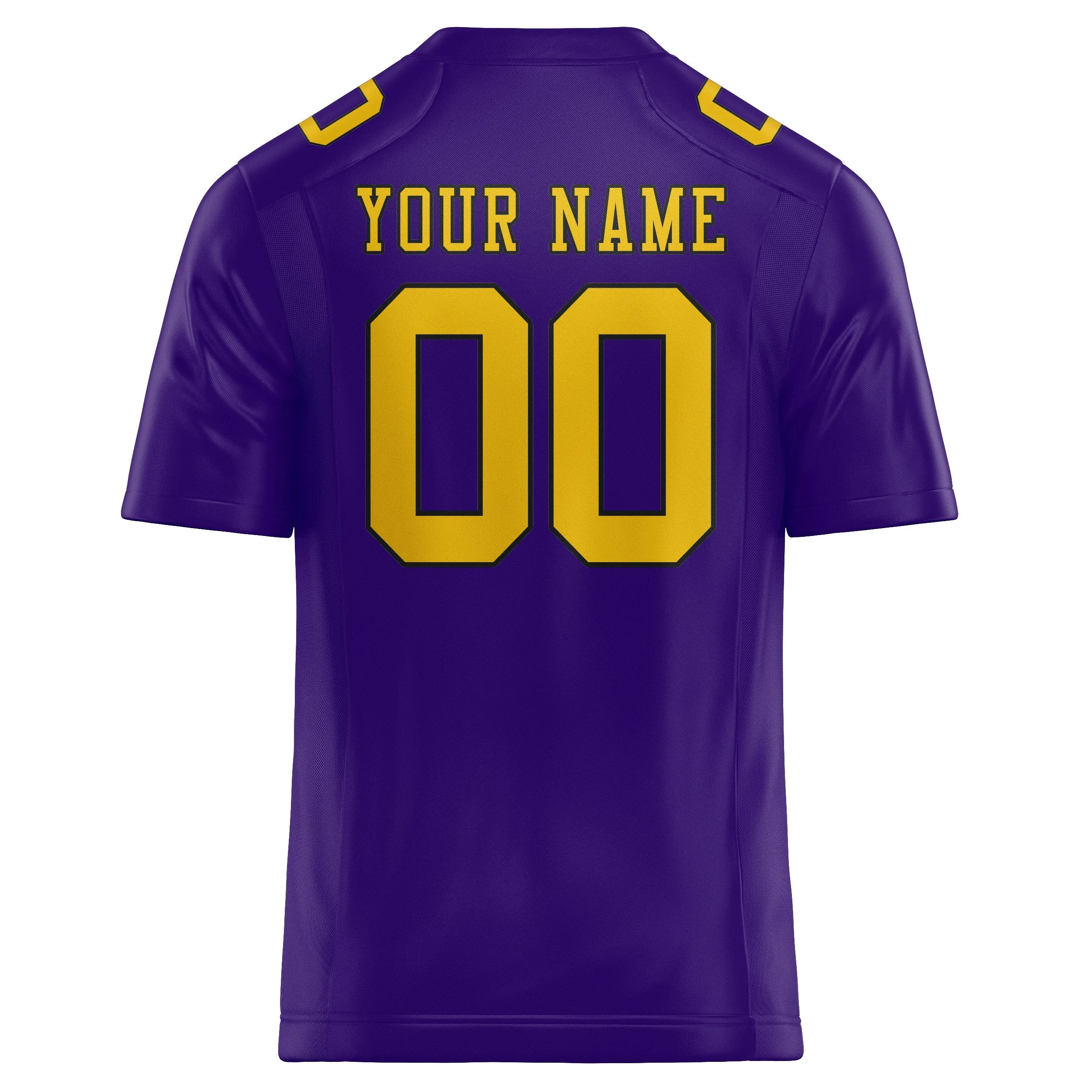 Custom Light Purple Gold Football Jersey sold by Tailorly product image thumbnail 3