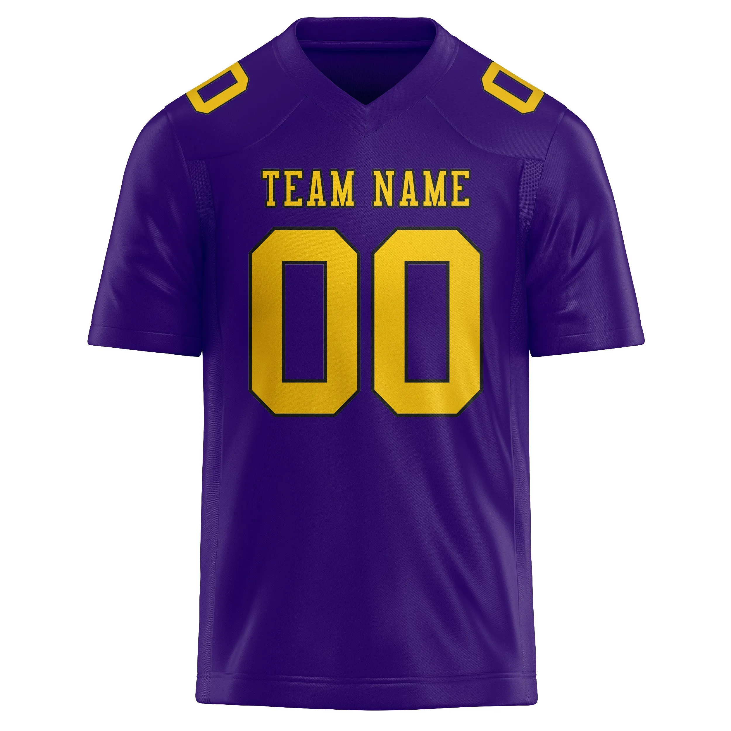 Custom Light Purple Gold Football Jersey sold by Tailorly product image thumbnail 2
