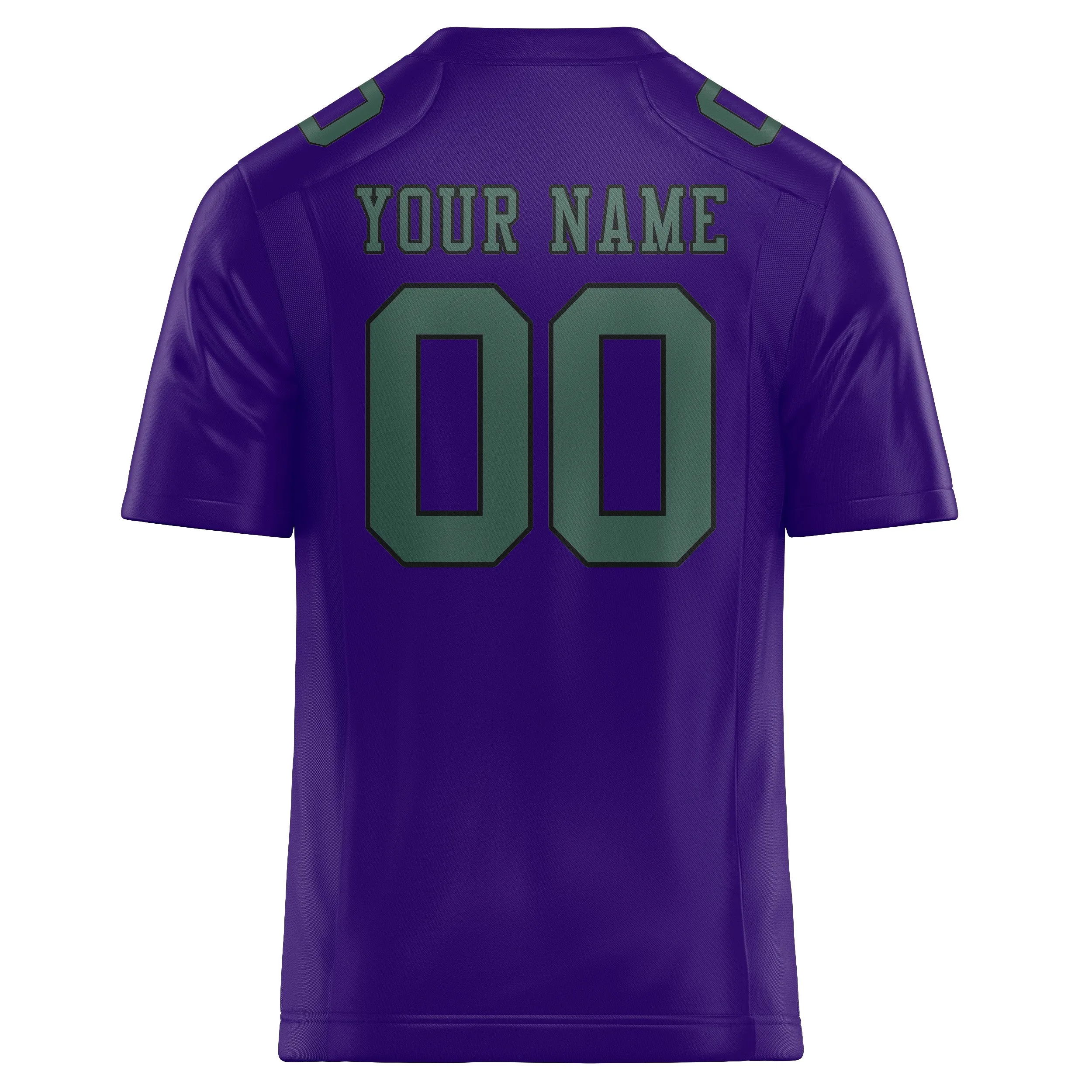 Custom Light Purple Blue Green Football Jersey sold by Tailorly product image thumbnail 3