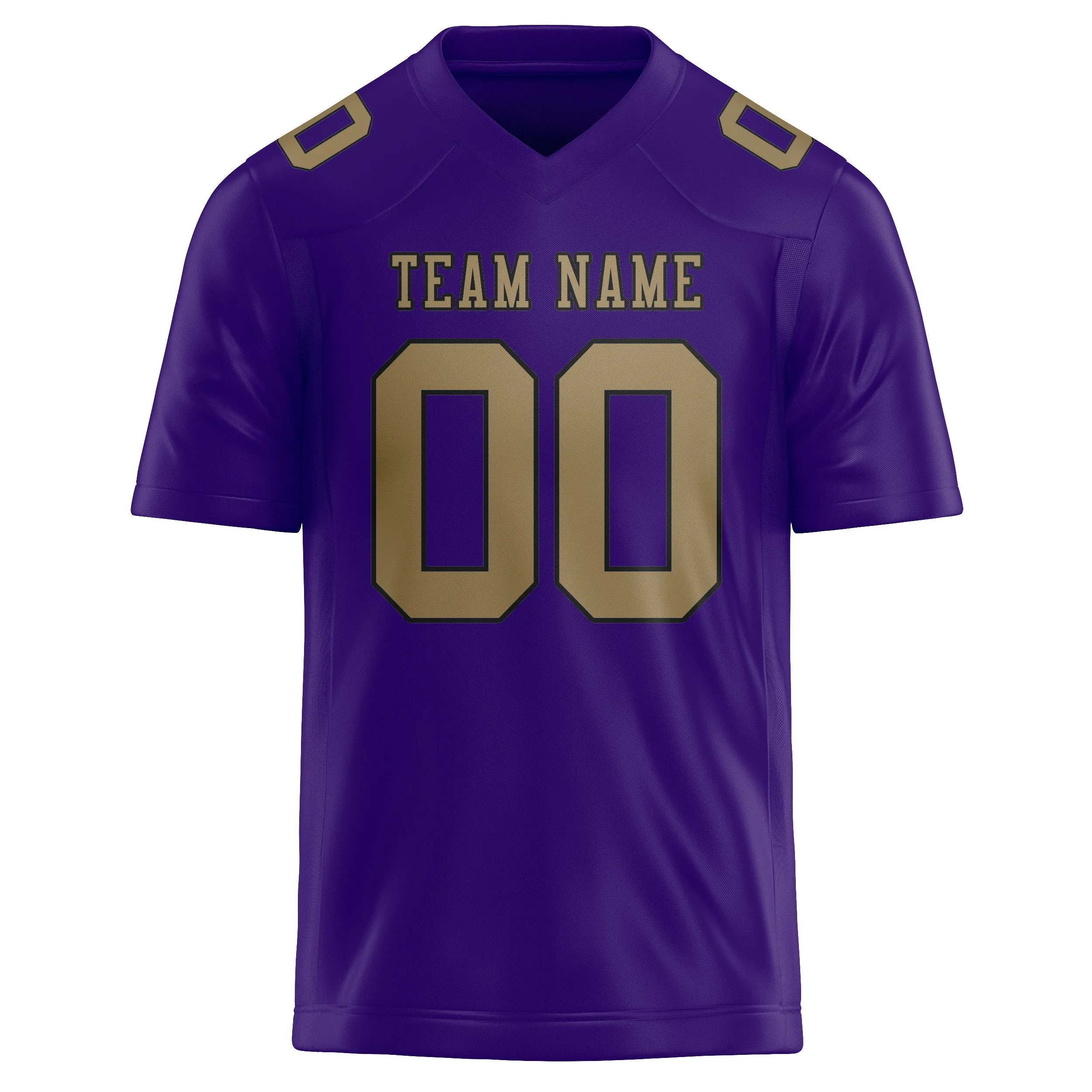 Custom Light Purple Light Khaki Football Jersey sold by Tailorly product image thumbnail 2