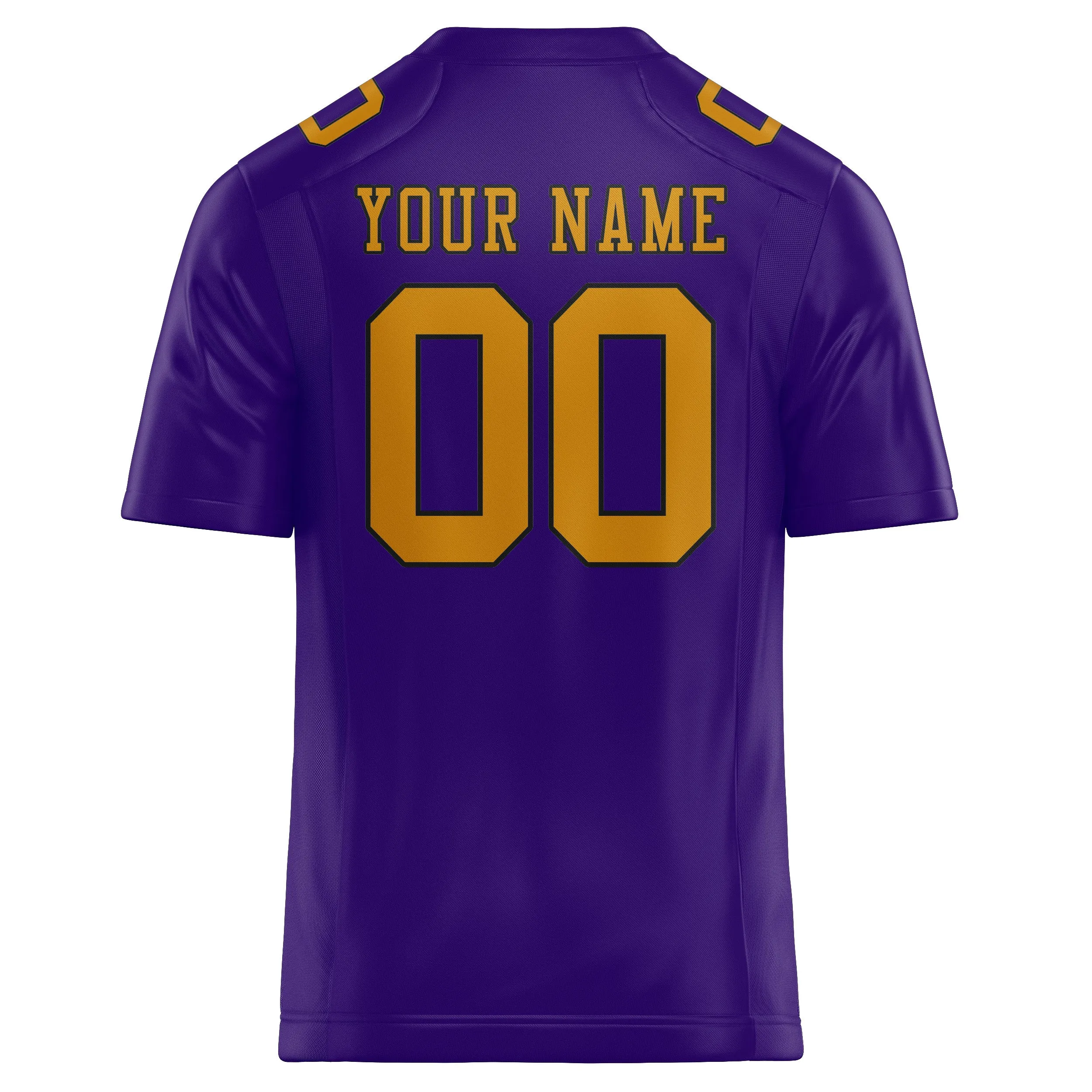 Custom Light Purple Yellow Football Jersey sold by Tailorly product image thumbnail 3