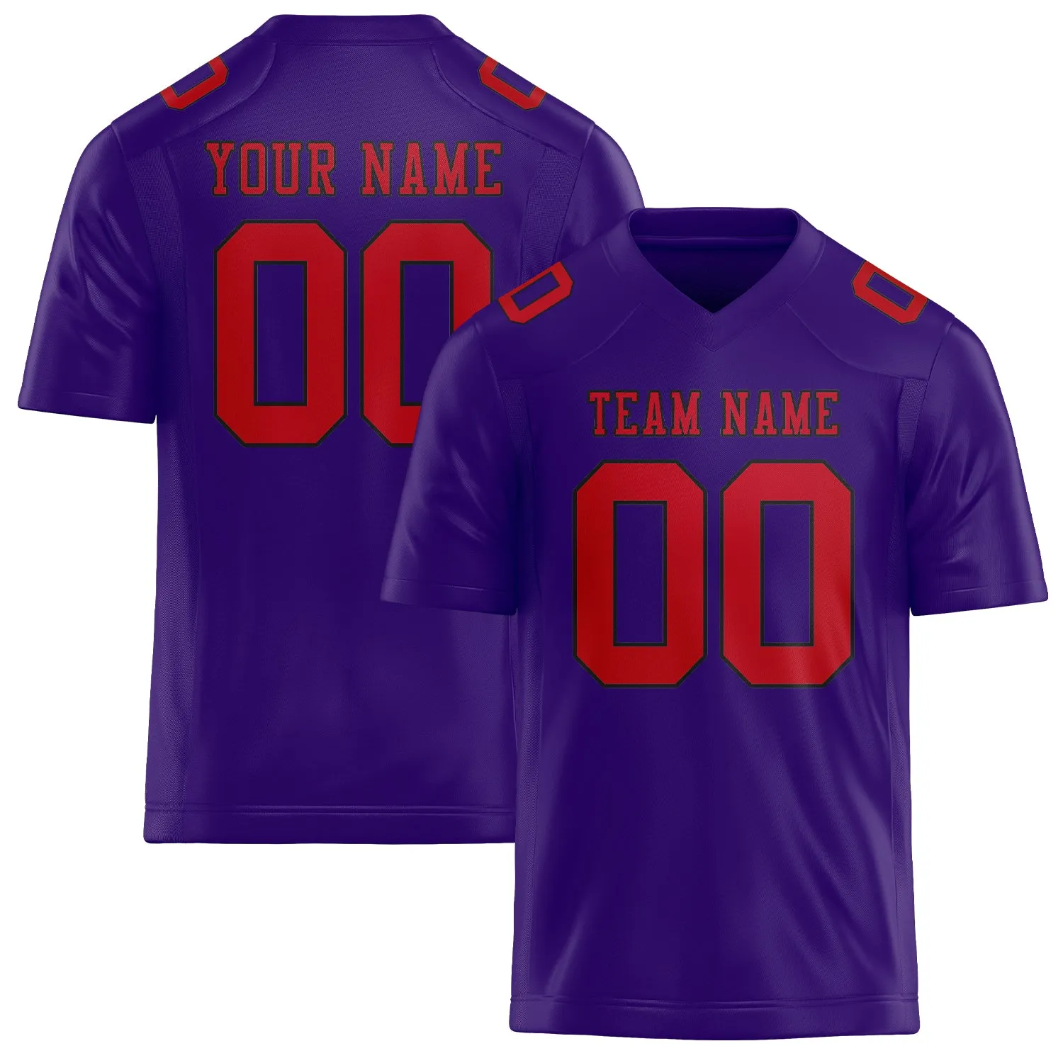Custom Light Purple Red Football Jersey sold by Tailorly