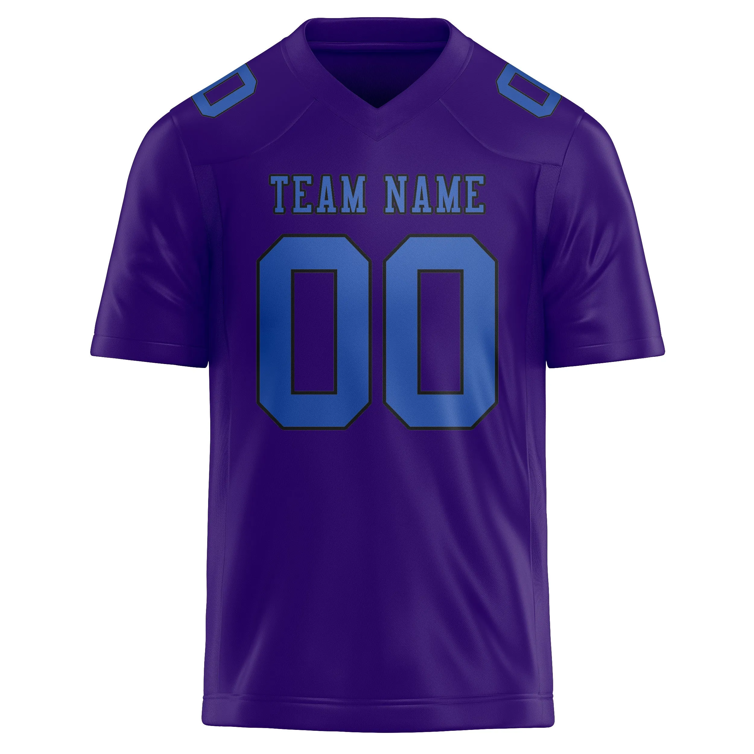 Custom Light Purple Sky Blue Football Jersey sold by Tailorly product image thumbnail 2