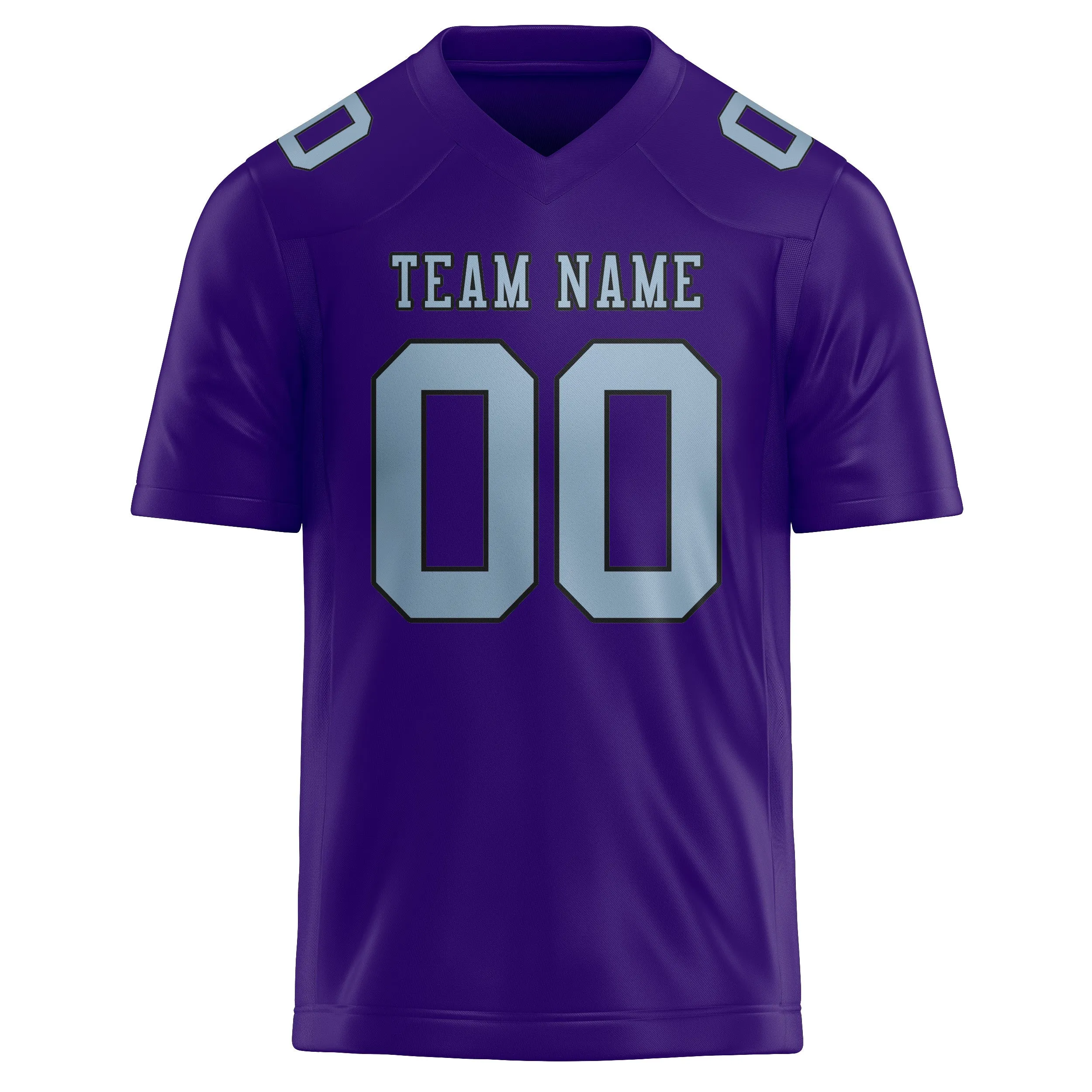 Custom Light Purple Light Blue Football Jersey sold by Tailorly product image thumbnail 2