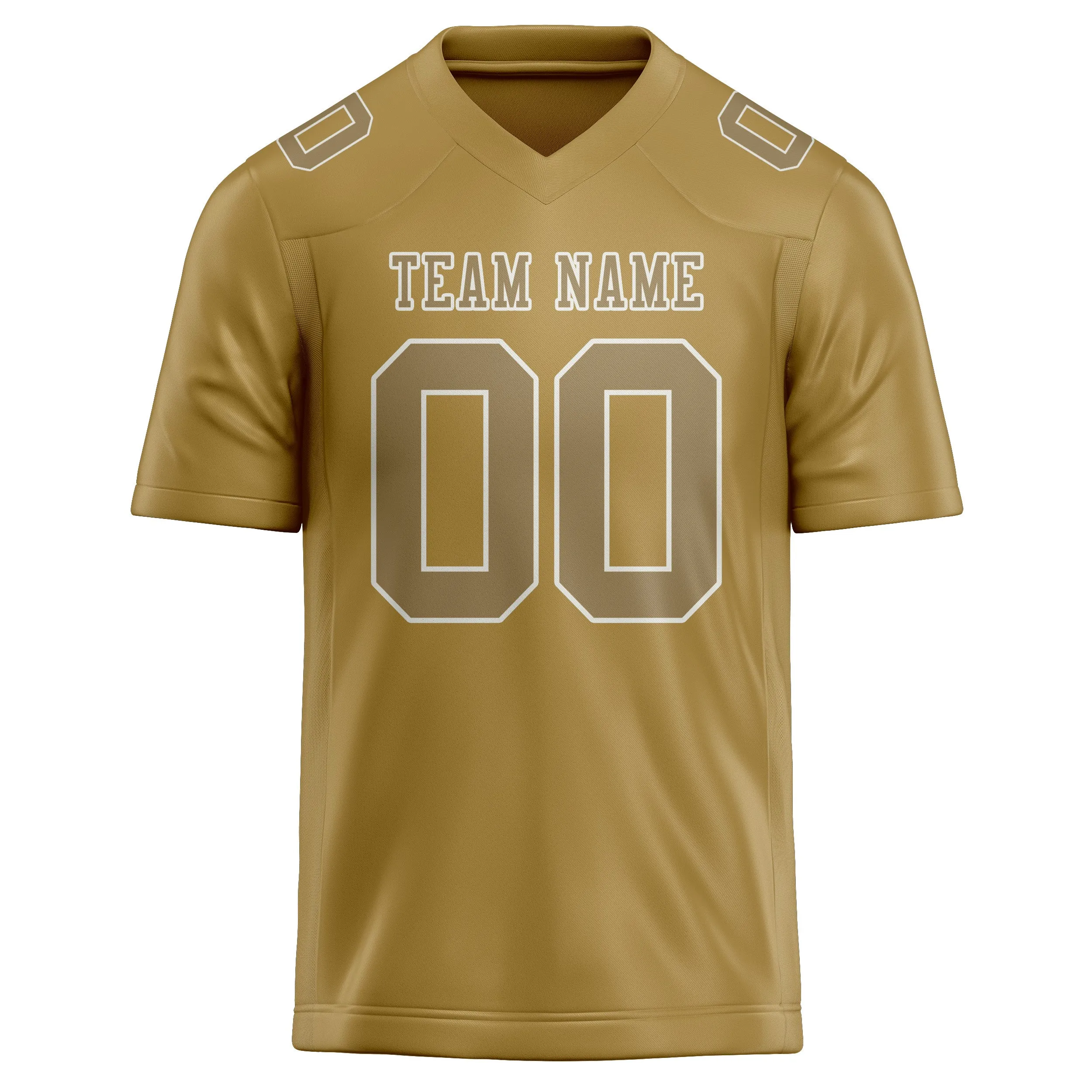 Custom Khaki Light Khaki Football Jersey sold by Tailorly product image thumbnail 2