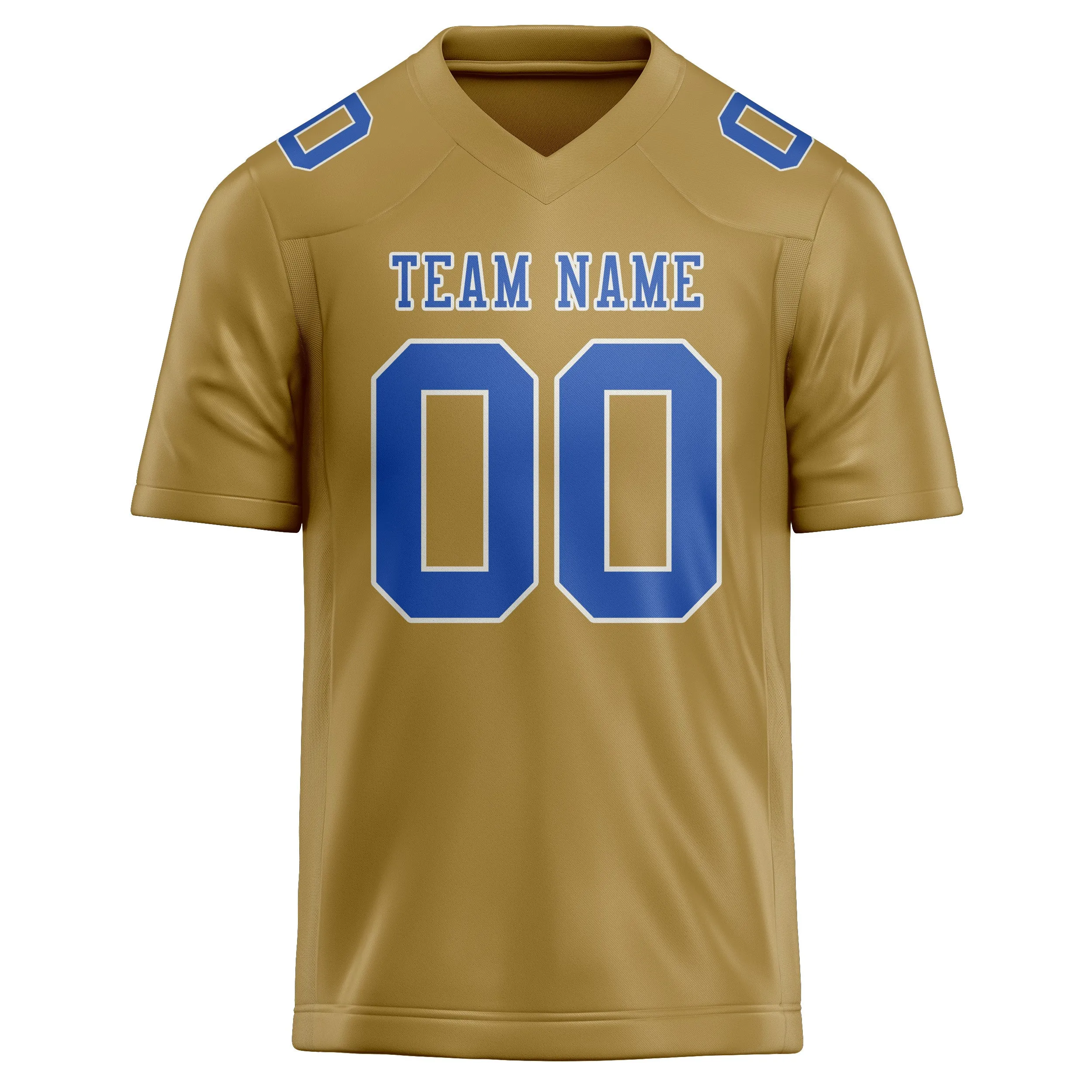 Custom Khaki Sky Blue Football Jersey sold by Tailorly product image thumbnail 2