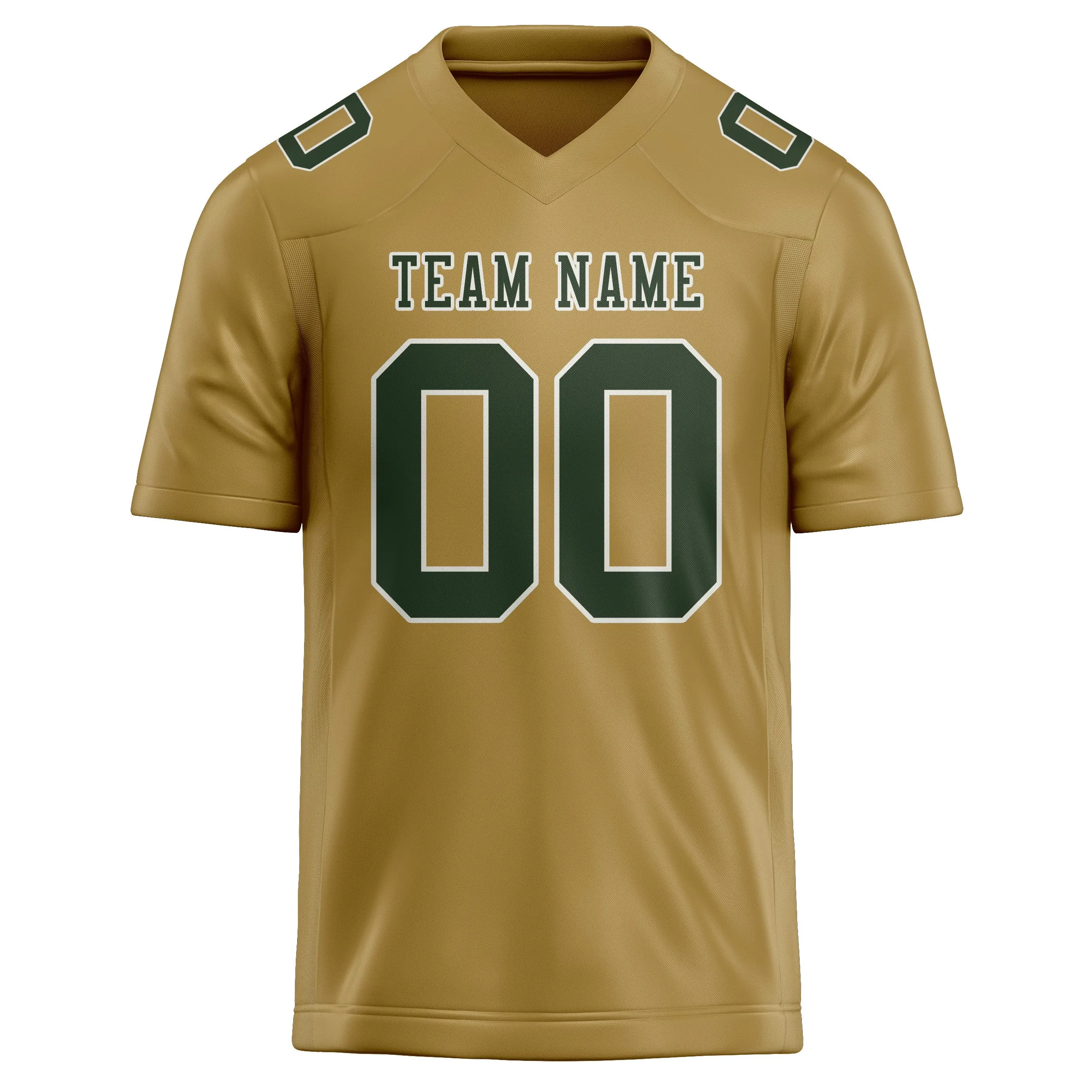 Custom Khaki Dark Green Football Jersey sold by Tailorly product image thumbnail 2