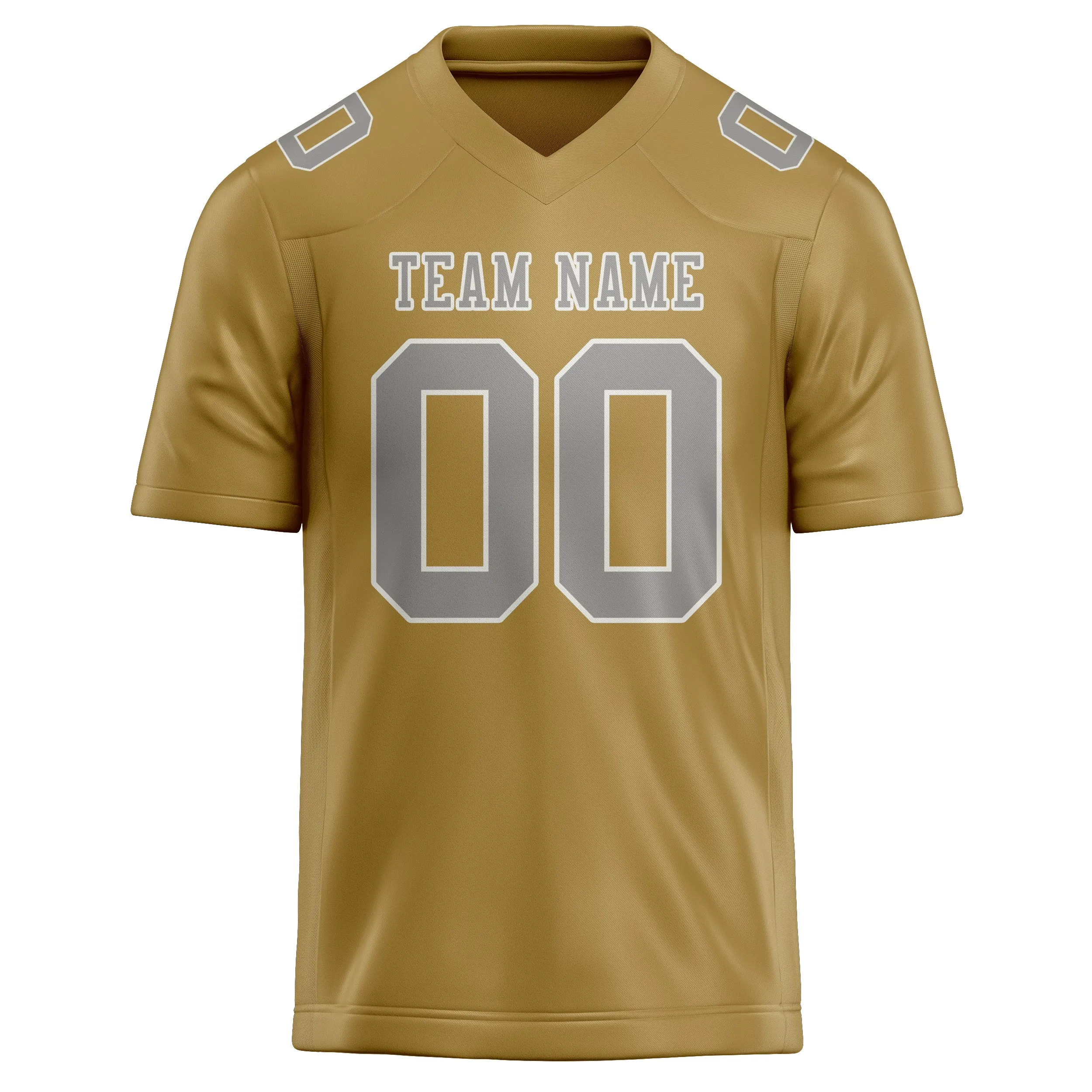Custom Khaki Gray Football Jersey sold by Tailorly product image thumbnail 2