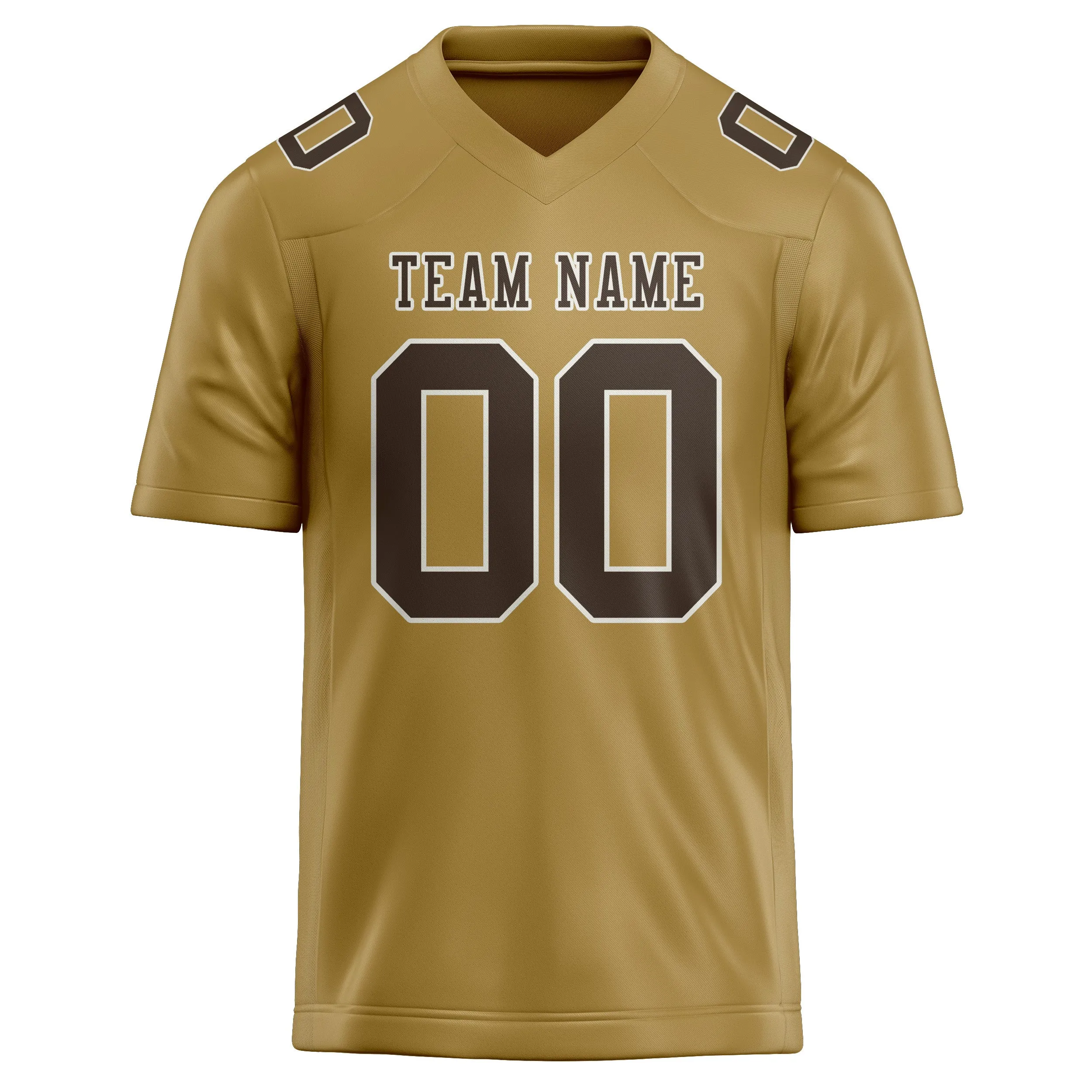 Custom Khaki Brown Football Jersey sold by Tailorly product image thumbnail 2