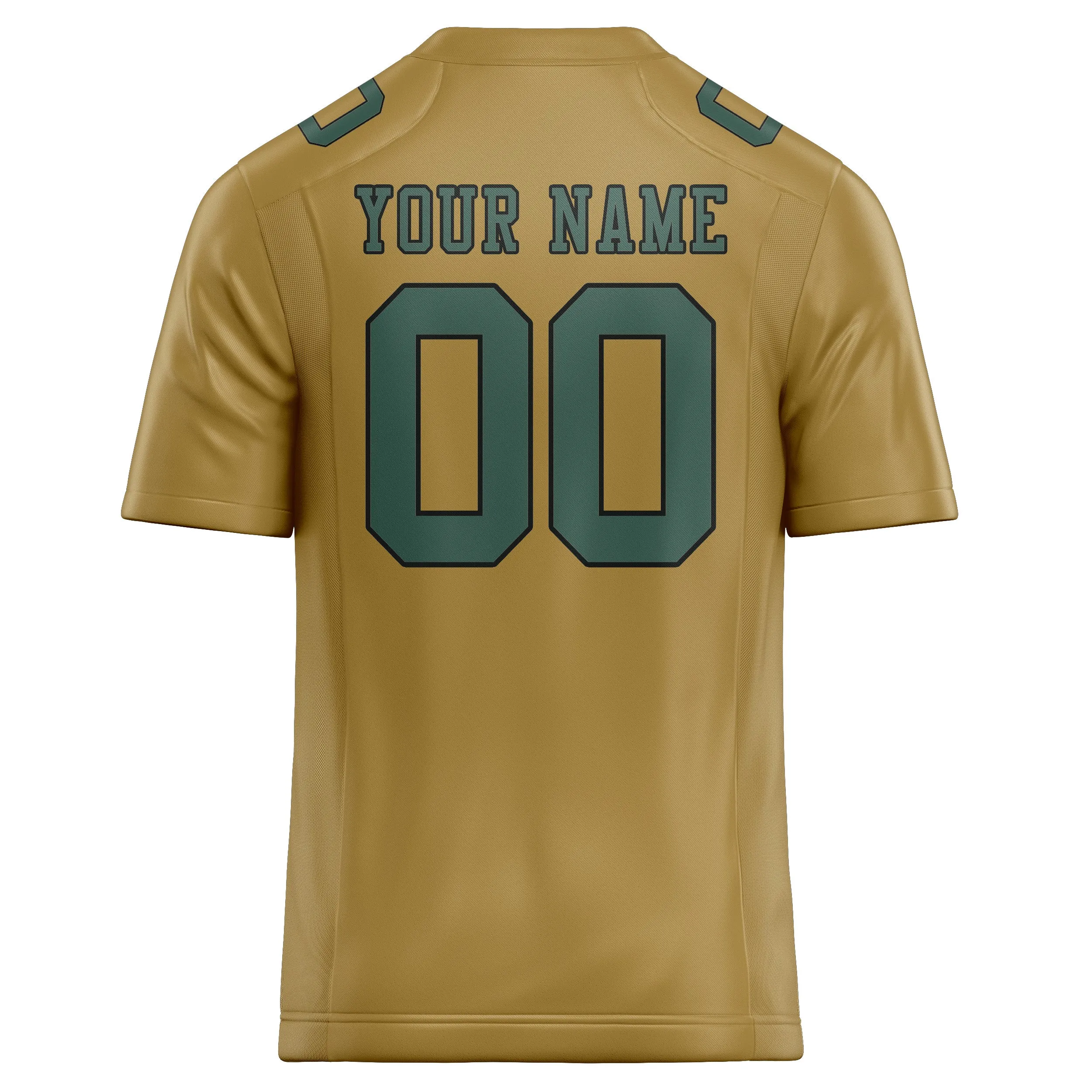 Custom Khaki Blue Green Football Jersey sold by Tailorly product image thumbnail 3