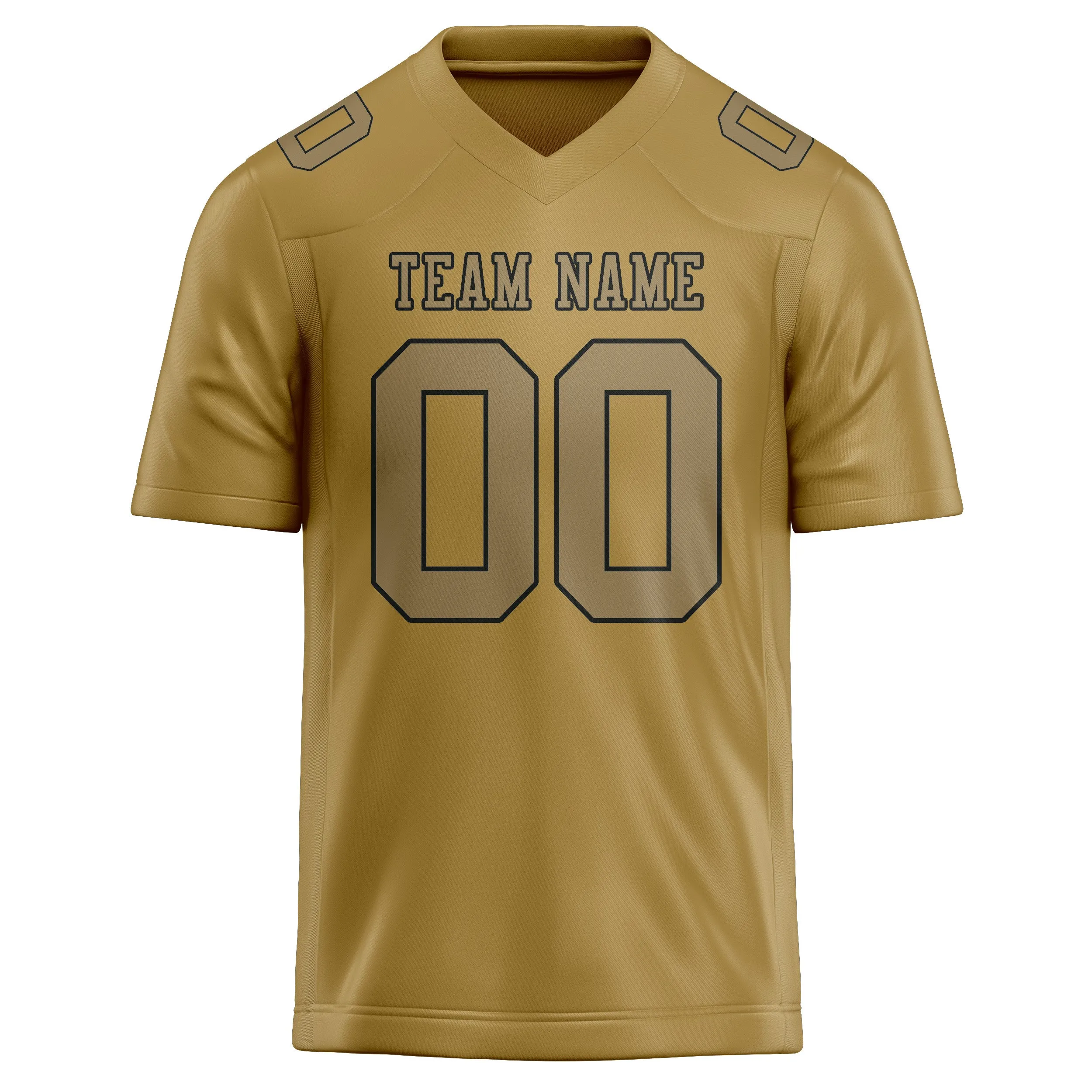 Custom Khaki Light Khaki Football Jersey sold by Tailorly product image thumbnail 2