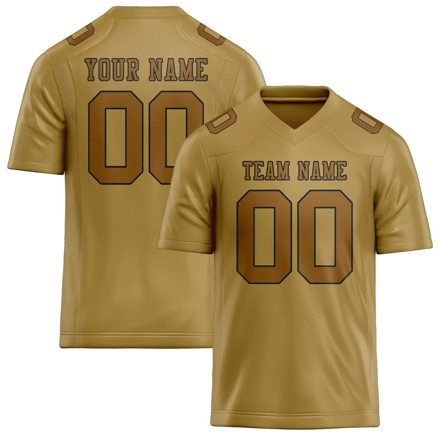 Custom Khaki Khaki Football Jersey sold by Tailorly