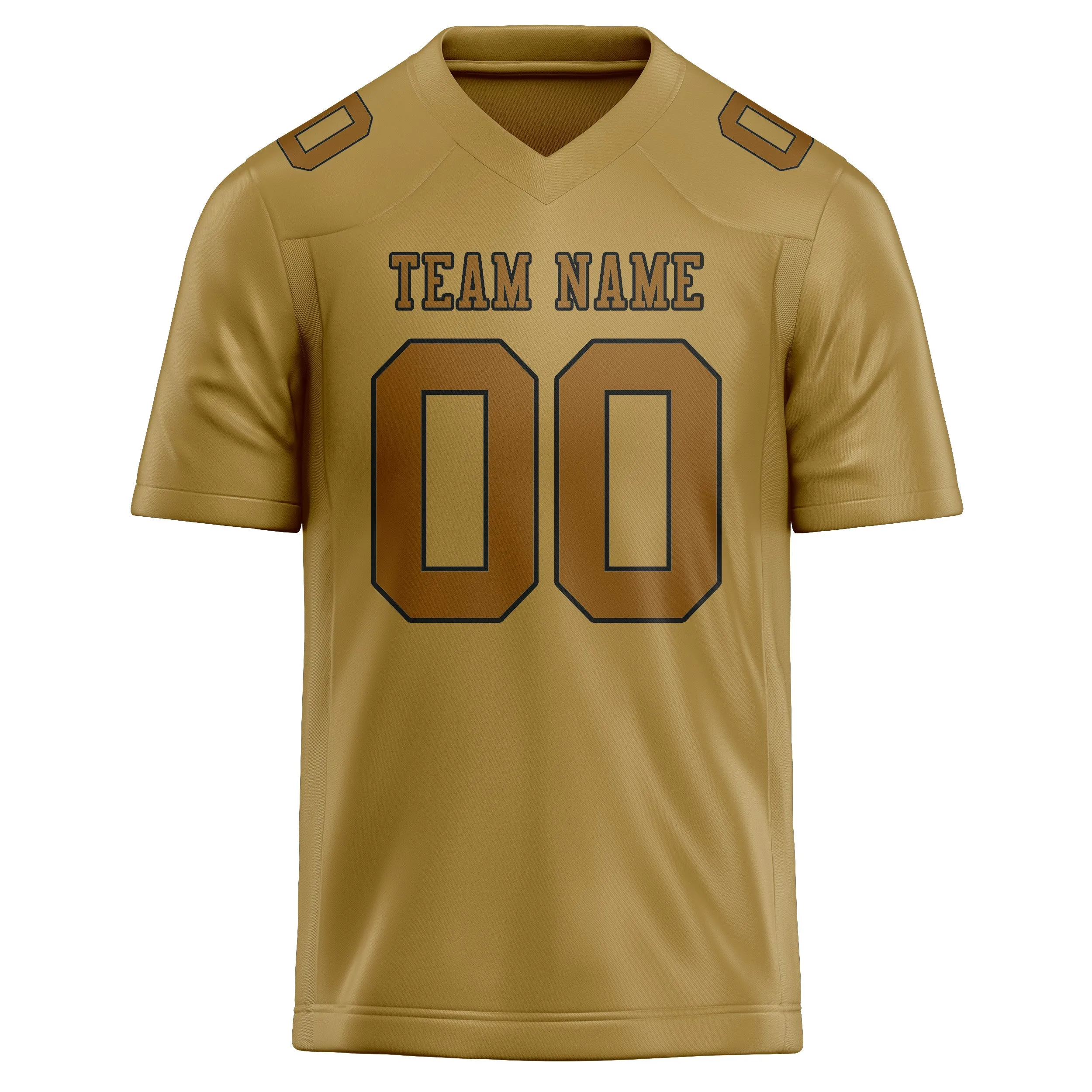 Custom Khaki Khaki Football Jersey sold by Tailorly product image thumbnail 2