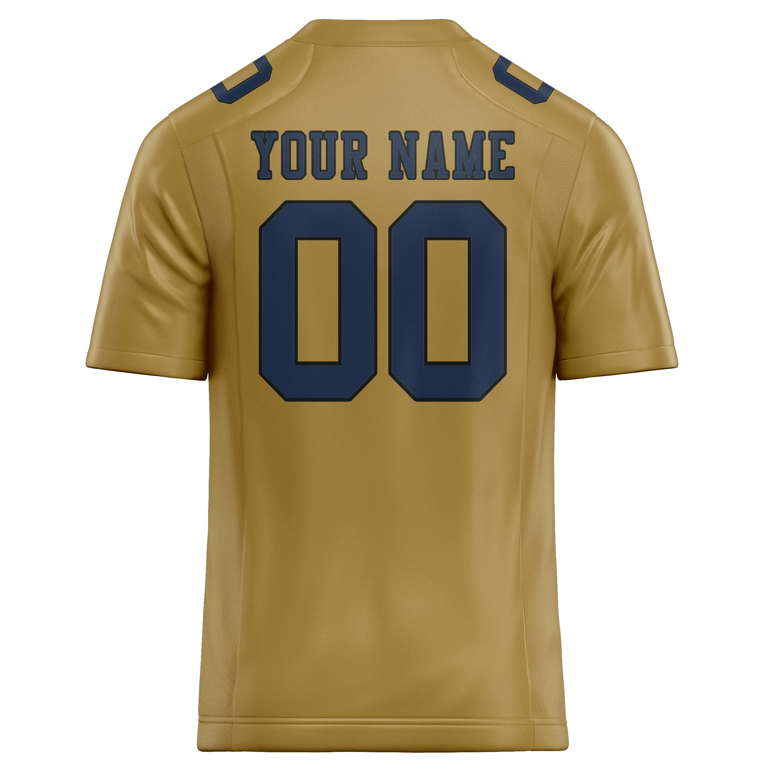 Custom Khaki Blue Football Jersey sold by Tailorly product image thumbnail 3