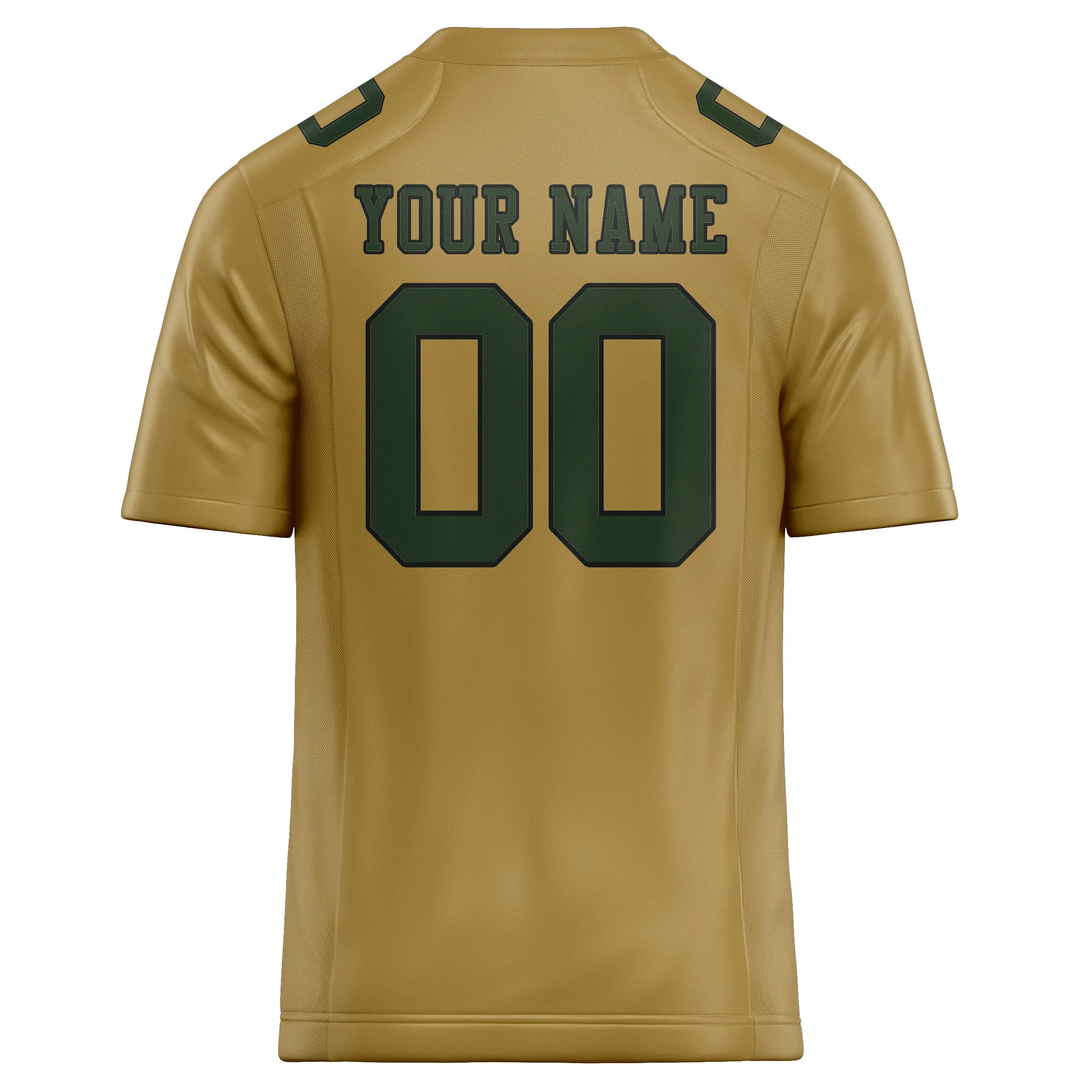 Custom Khaki Dark Green Football Jersey sold by Tailorly product image thumbnail 3