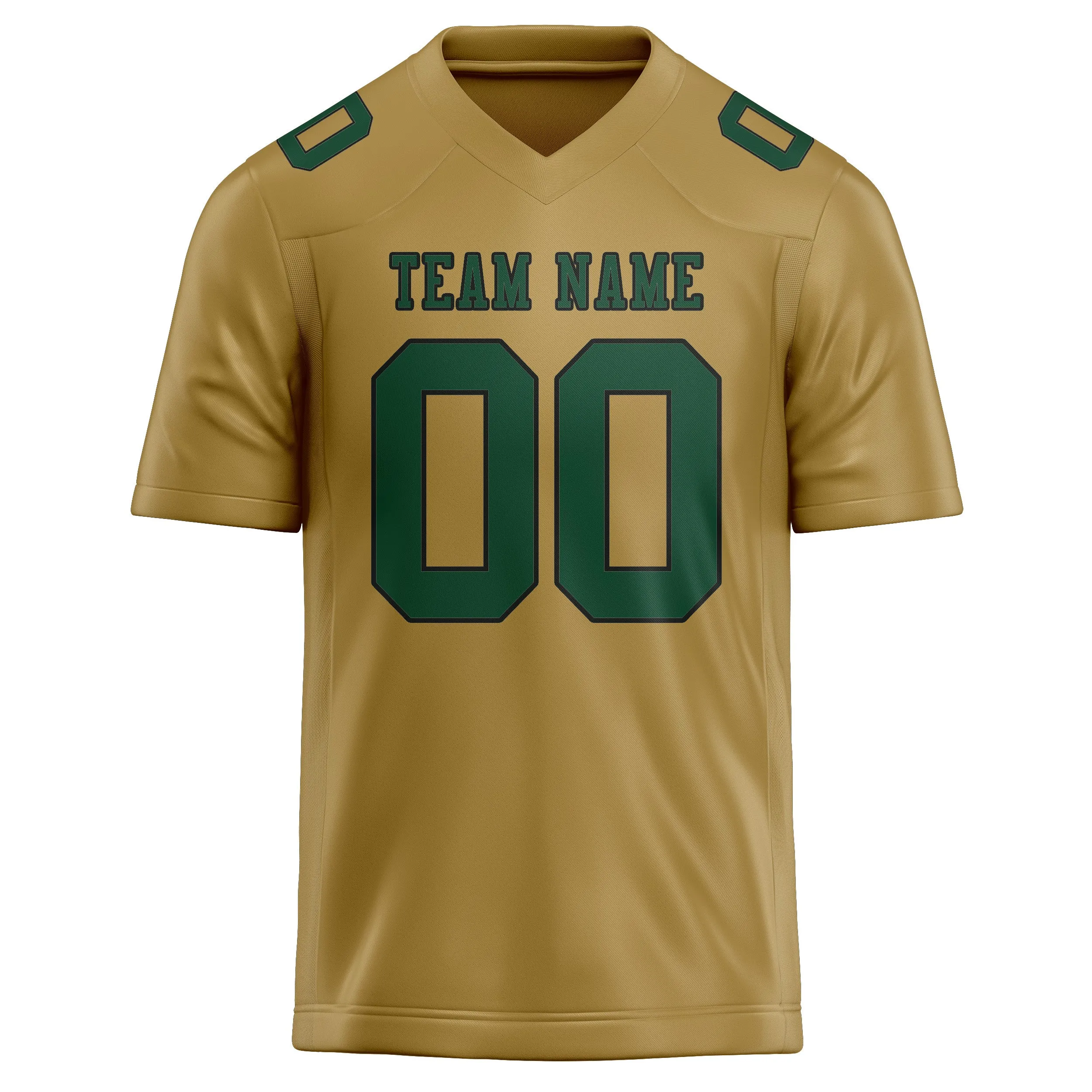 Custom Khaki Green Football Jersey sold by Tailorly product image thumbnail 2