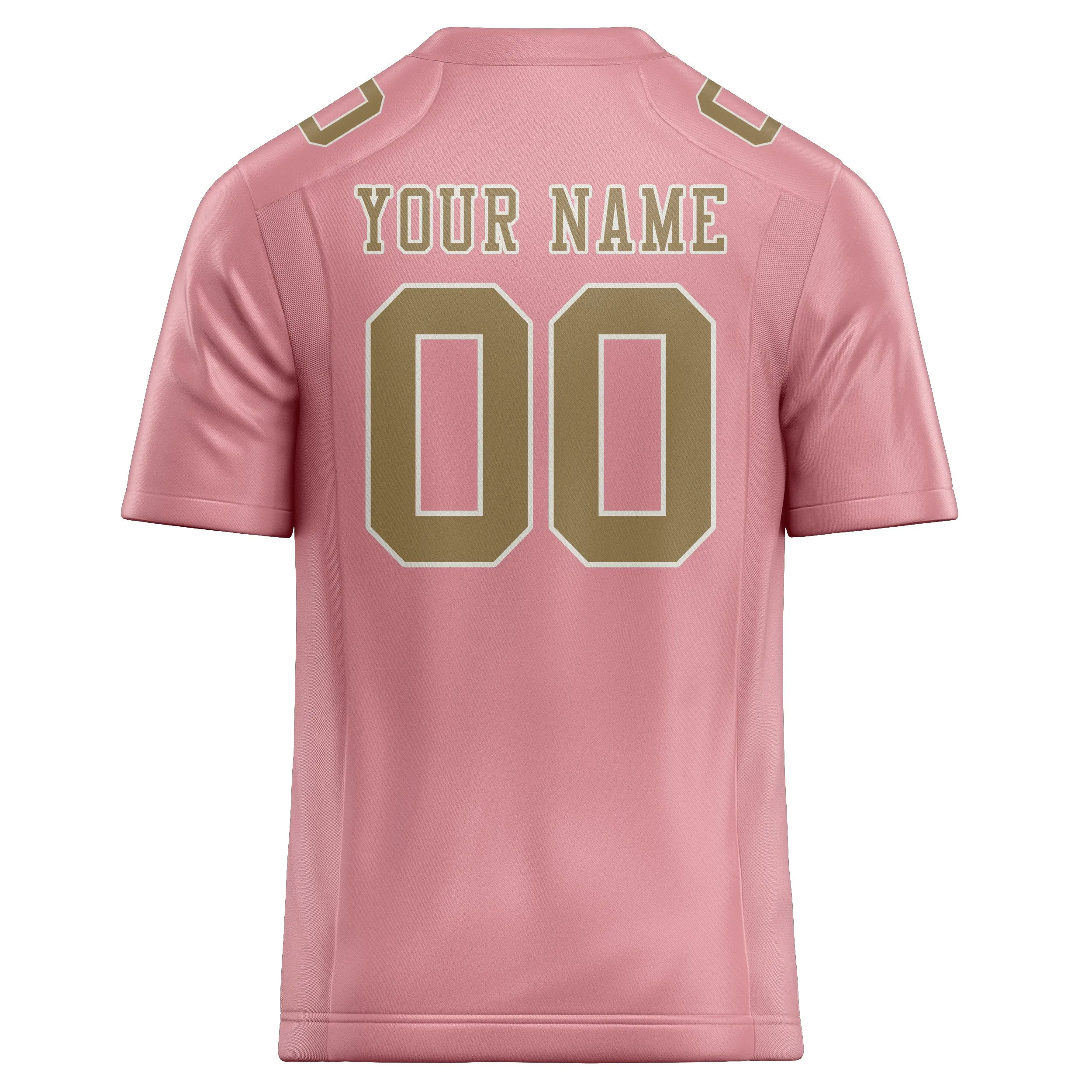 Custom Light Pink Light Khaki Football Jersey sold by Tailorly product image thumbnail 3