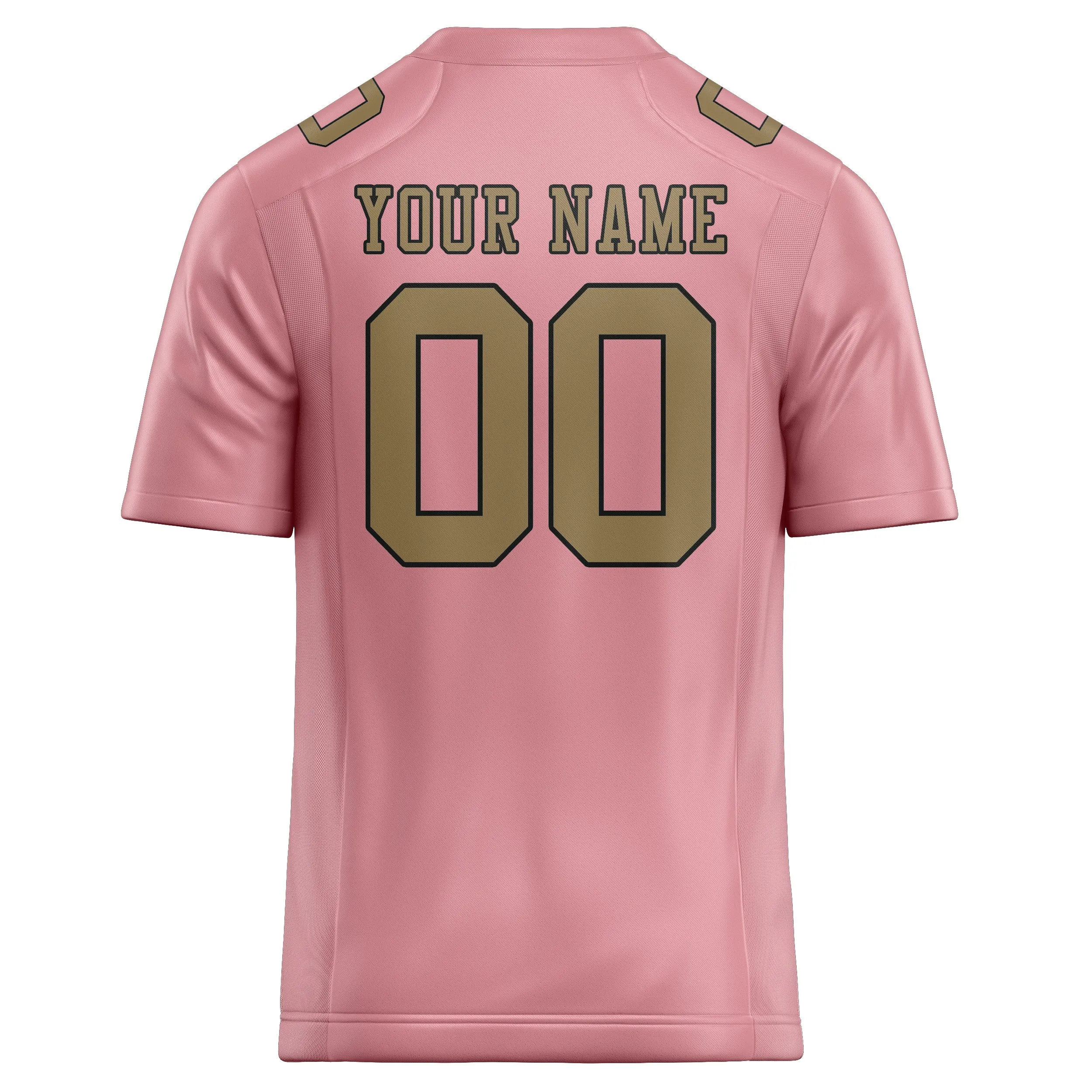 Custom Light Pink Light Khaki Football Jersey sold by Tailorly product image thumbnail 3