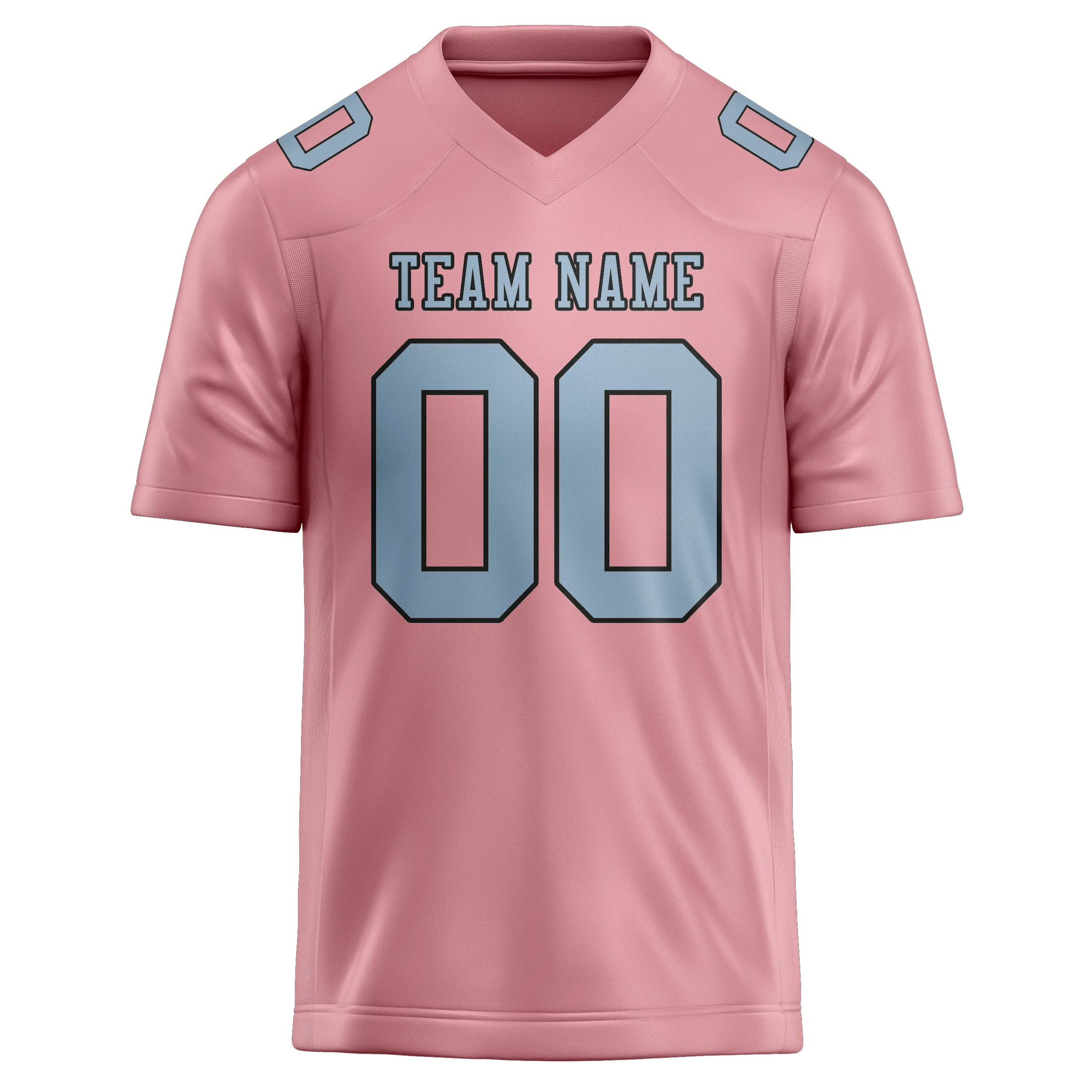 Custom Light Pink Light Blue Football Jersey sold by Tailorly product image thumbnail 2