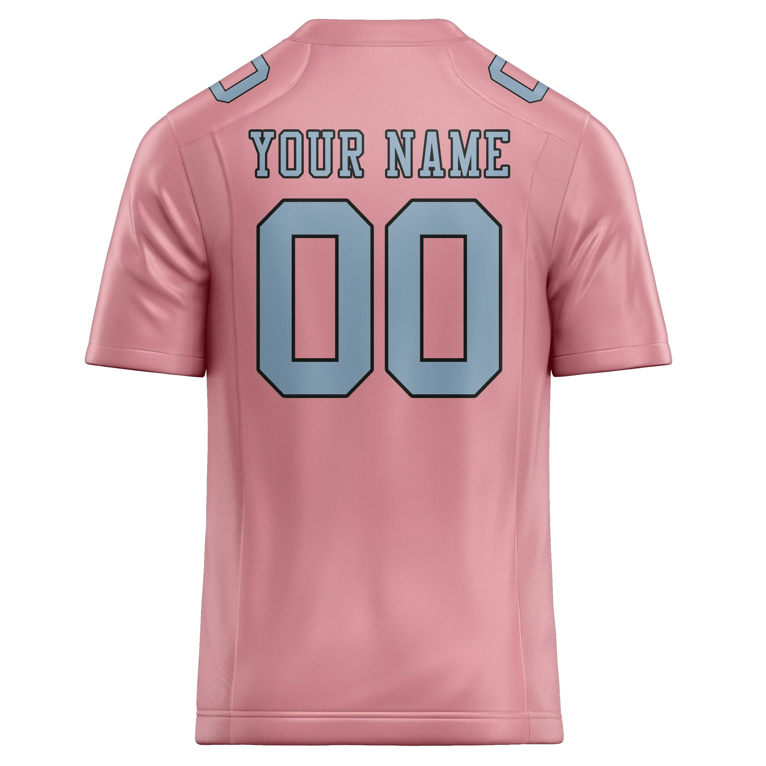 Custom Light Pink Light Blue Football Jersey sold by Tailorly product image thumbnail 3