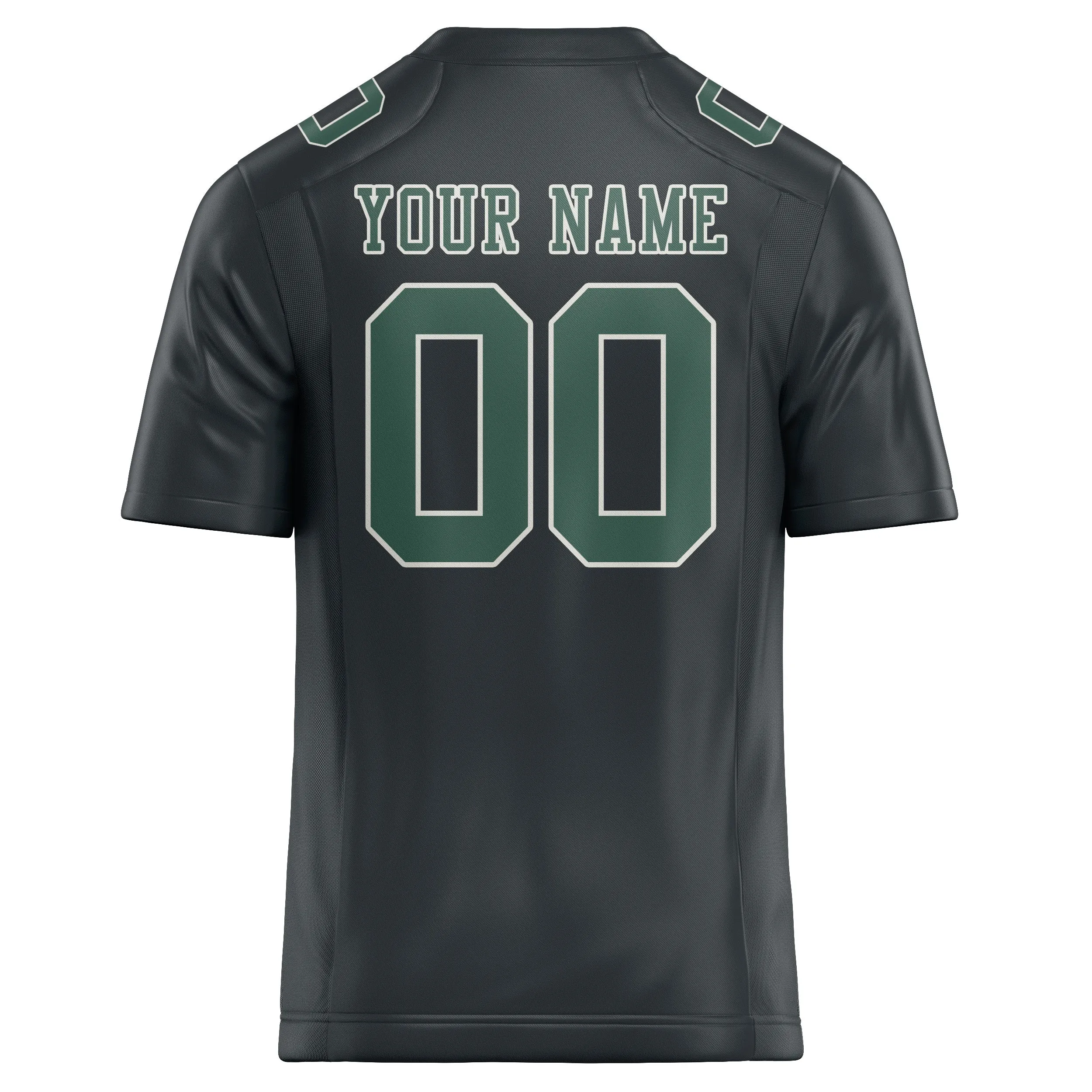 Custom Dark Grey Blue Green Football Jersey sold by Tailorly product image thumbnail 3
