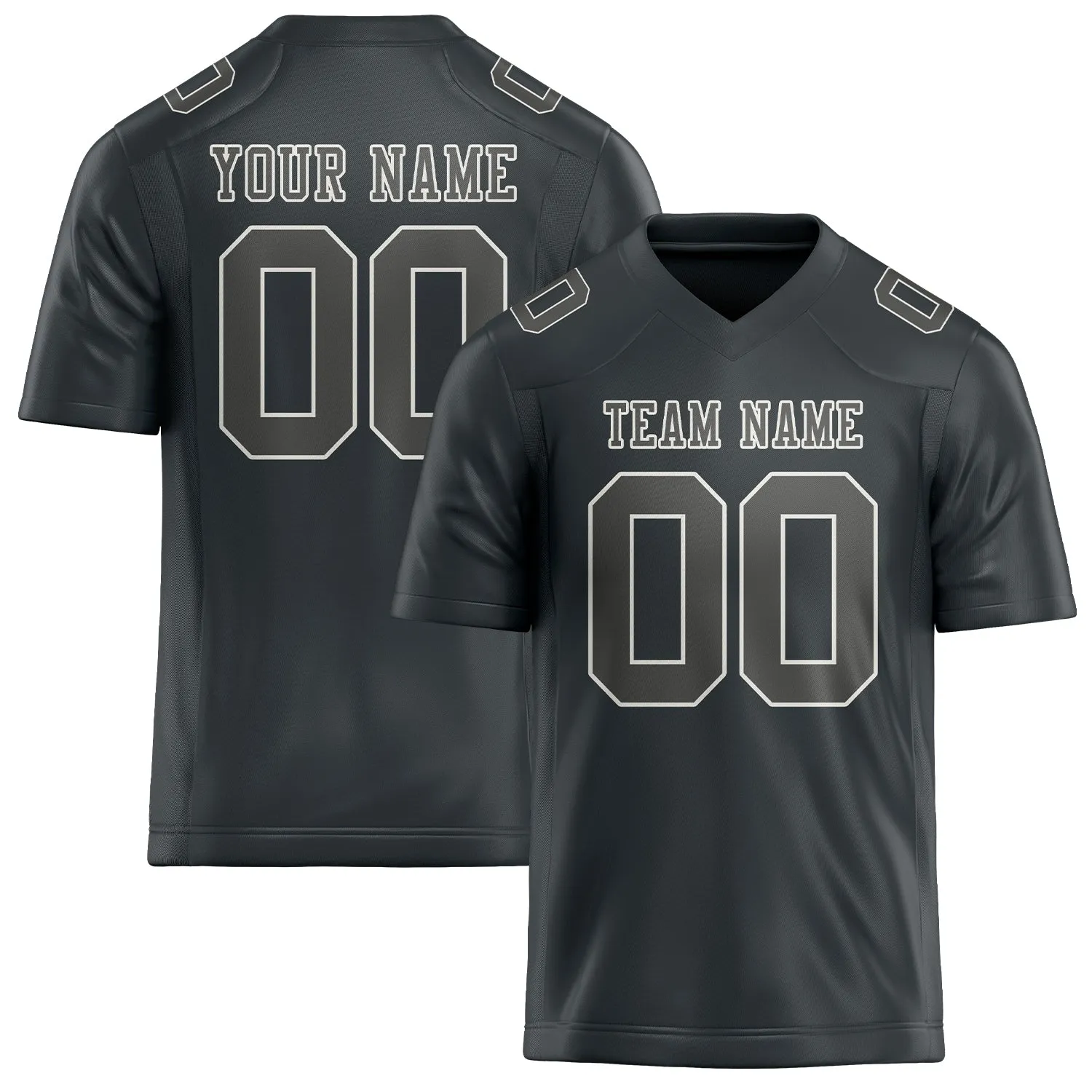 Custom Dark Grey Dark Grey Football Jersey sold by Tailorly