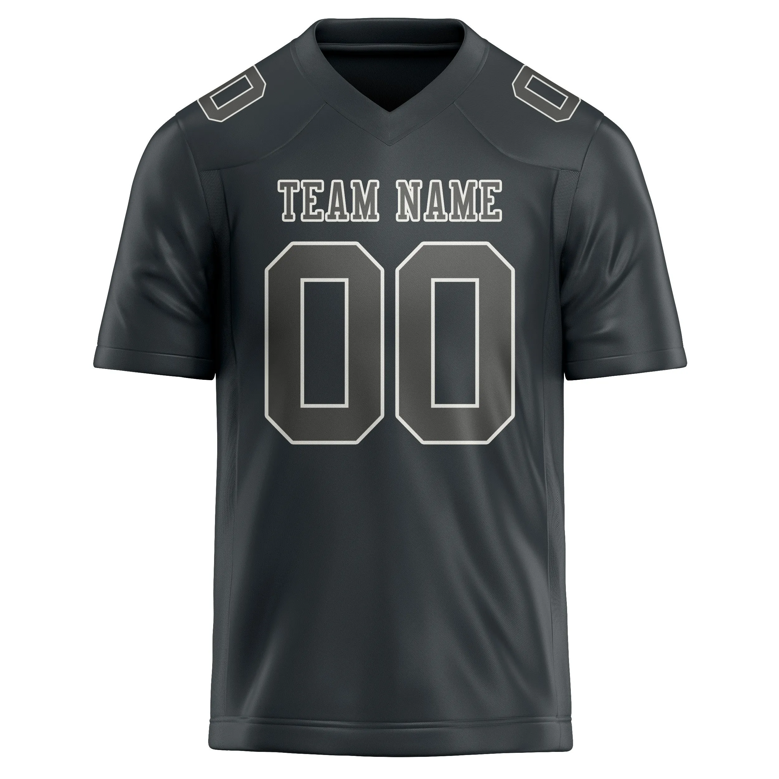 Custom Dark Grey Dark Grey Football Jersey sold by Tailorly product image thumbnail 2