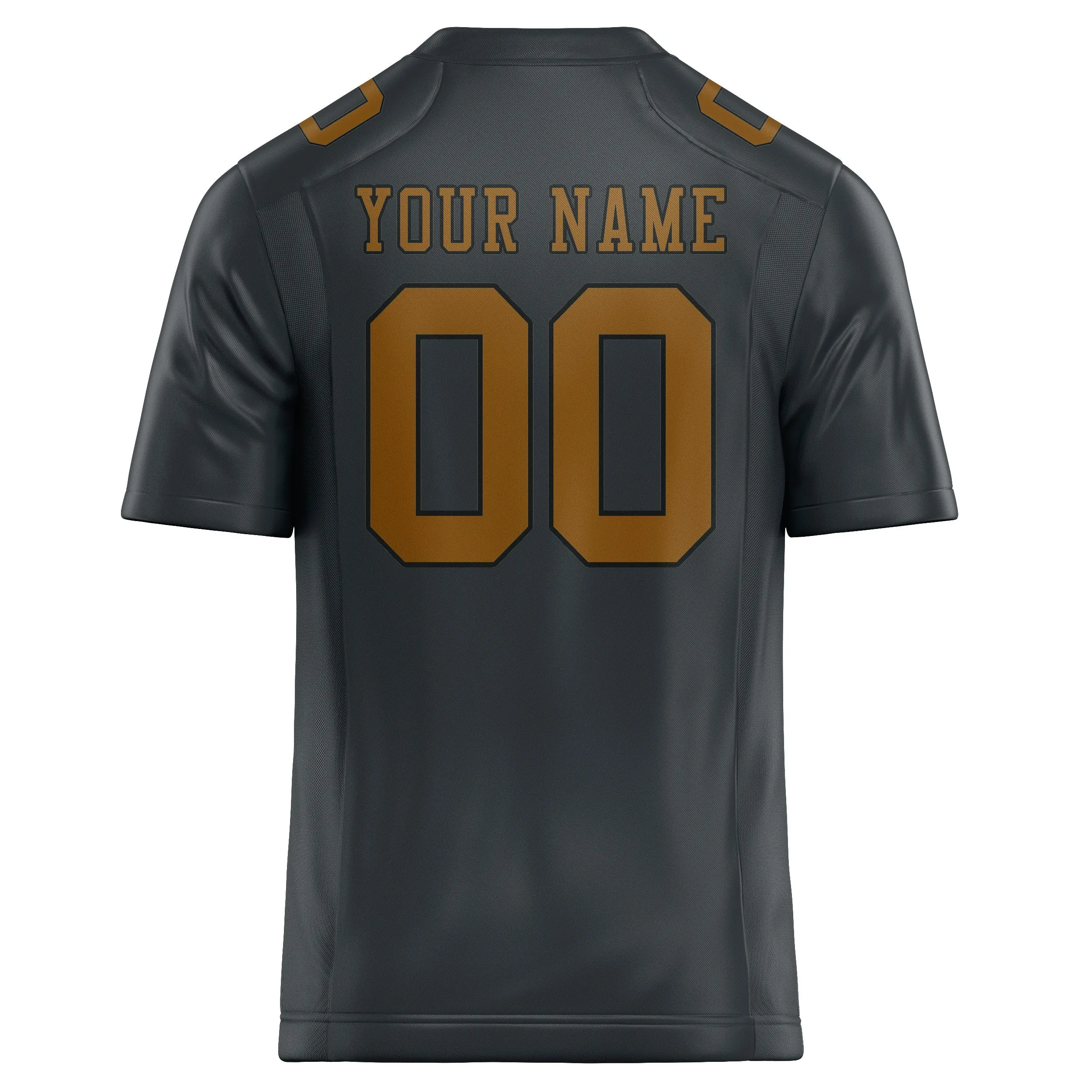 Custom Dark Grey Khaki Football Jersey sold by Tailorly product image thumbnail 3