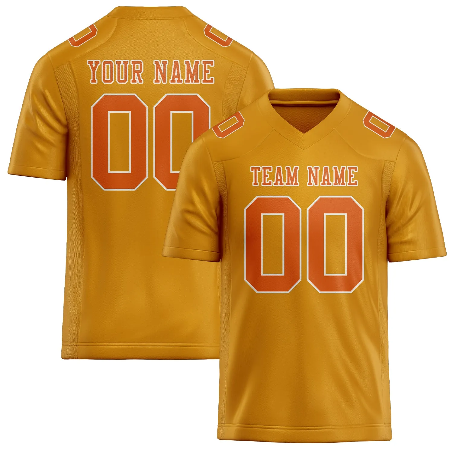 Custom Yellow Orange Football Jersey sold by Tailorly