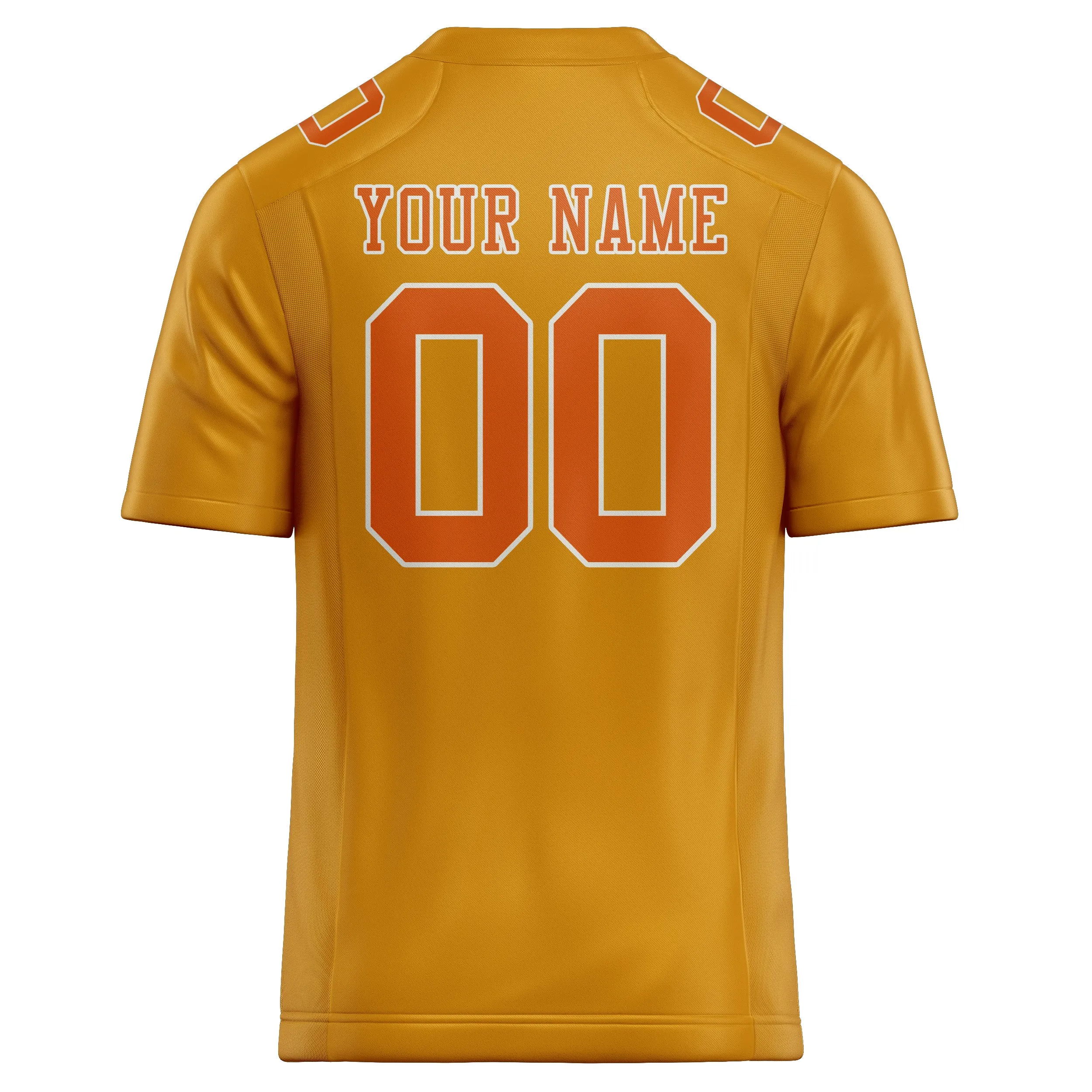 Custom Yellow Orange Football Jersey sold by Tailorly product image thumbnail 3
