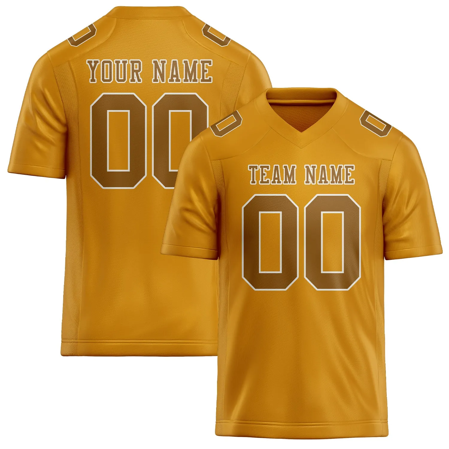 Custom Yellow Khaki Football Jersey sold by Tailorly