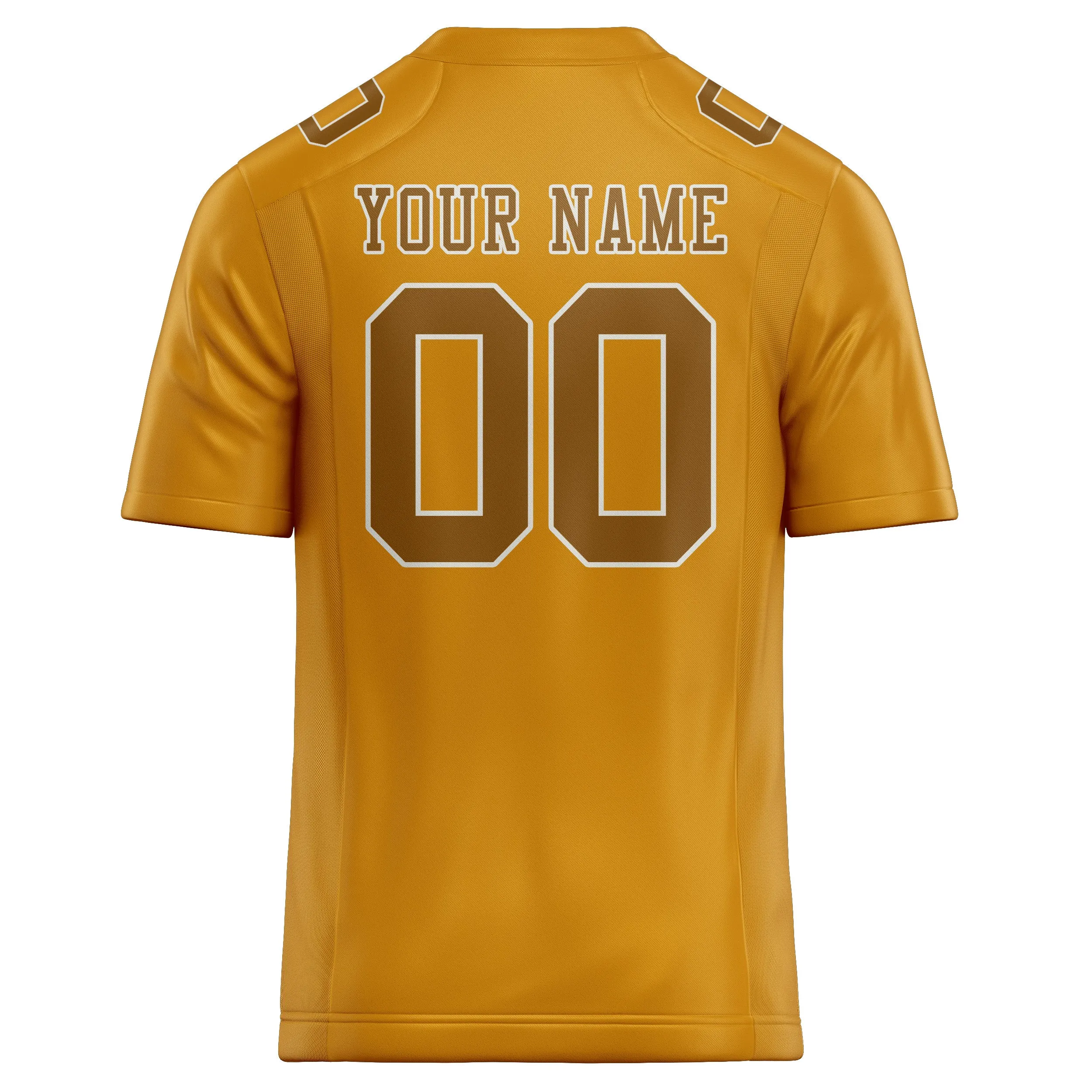 Custom Yellow Khaki Football Jersey sold by Tailorly product image thumbnail 3