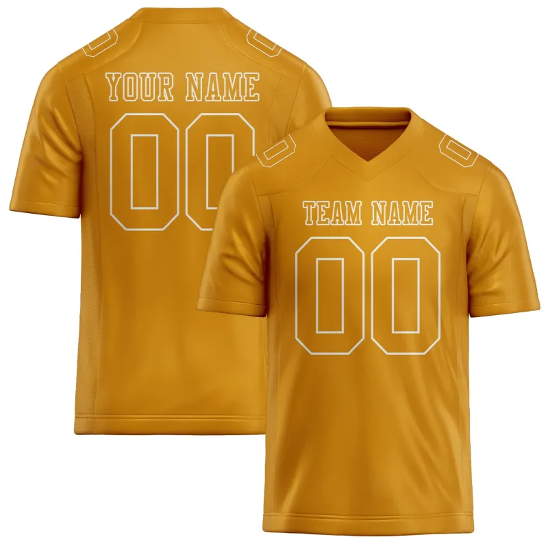 Custom Yellow Yellow Football Jersey made by Tailorly
