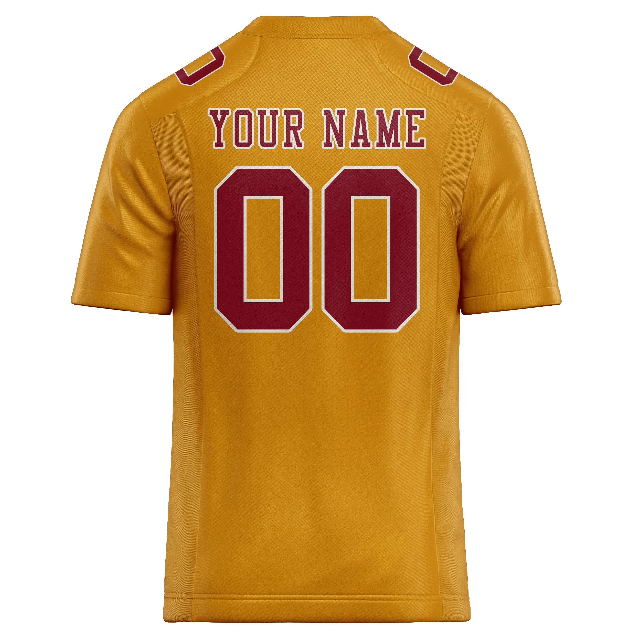 Custom Yellow Crimson Red Football Jersey sold by Tailorly product image thumbnail 3