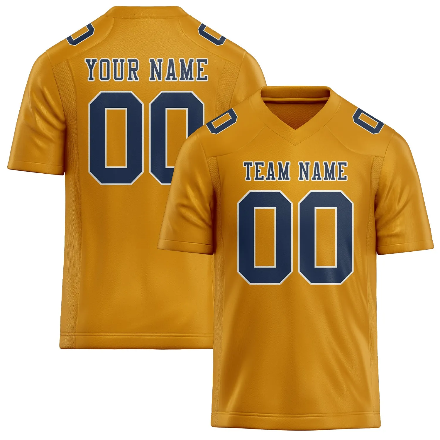 Custom Yellow Blue Football Jersey sold by Tailorly
