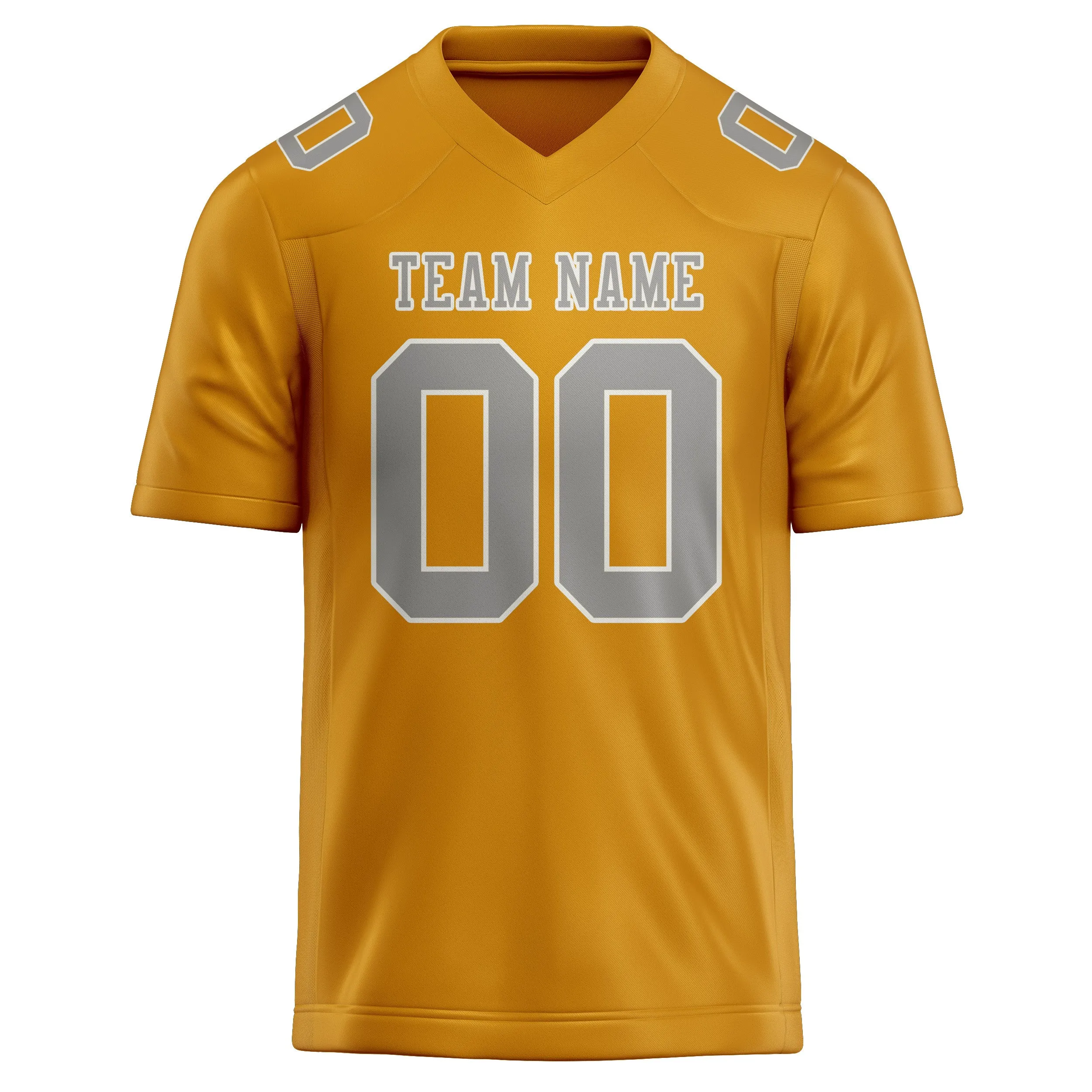 Custom Yellow Gray Football Jersey sold by Tailorly product image thumbnail 2