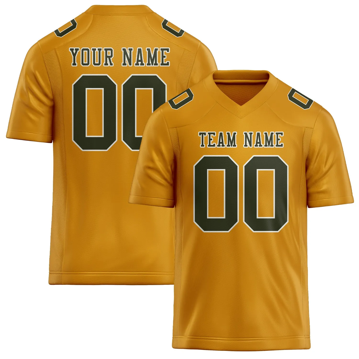 Custom Yellow Olive Football Jersey sold by Tailorly