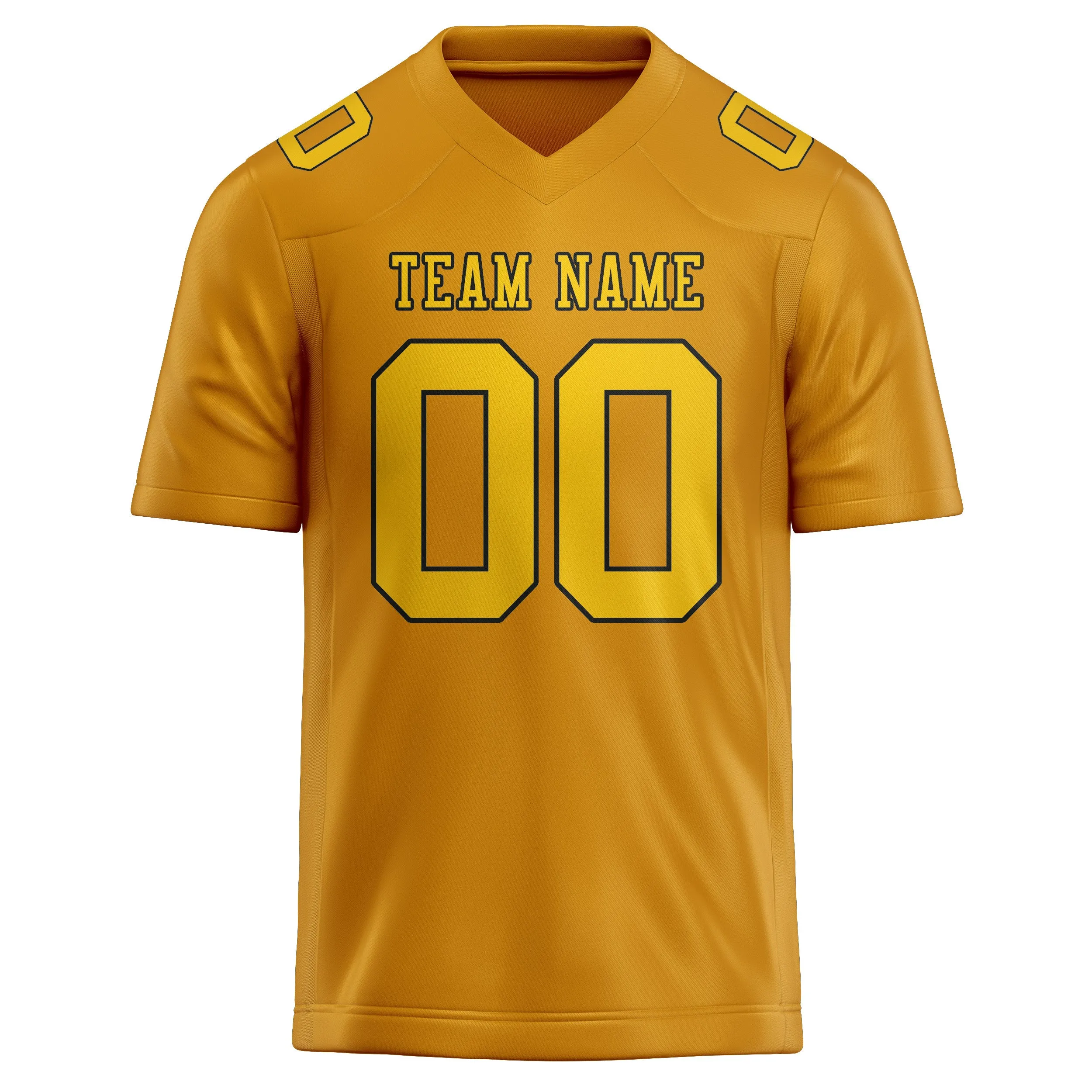 Custom Yellow Gold Football Jersey sold by Tailorly product image thumbnail 2