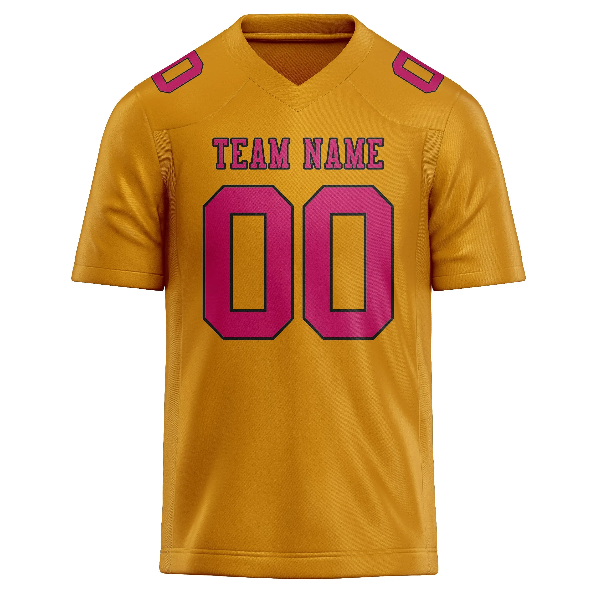 Custom Yellow Pink Football Jersey sold by Tailorly product image thumbnail 2