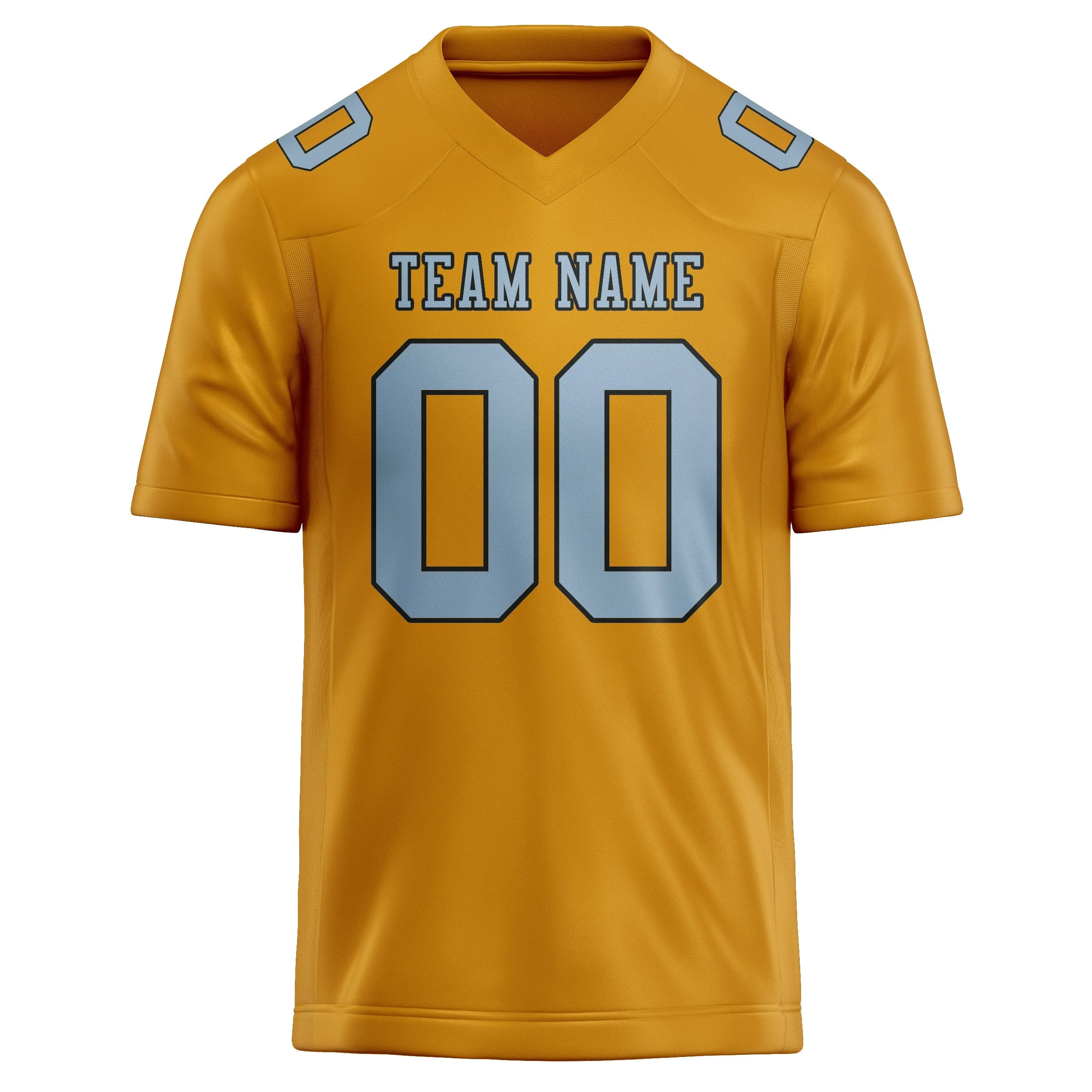 Custom Yellow Light Blue Football Jersey sold by Tailorly product image thumbnail 2