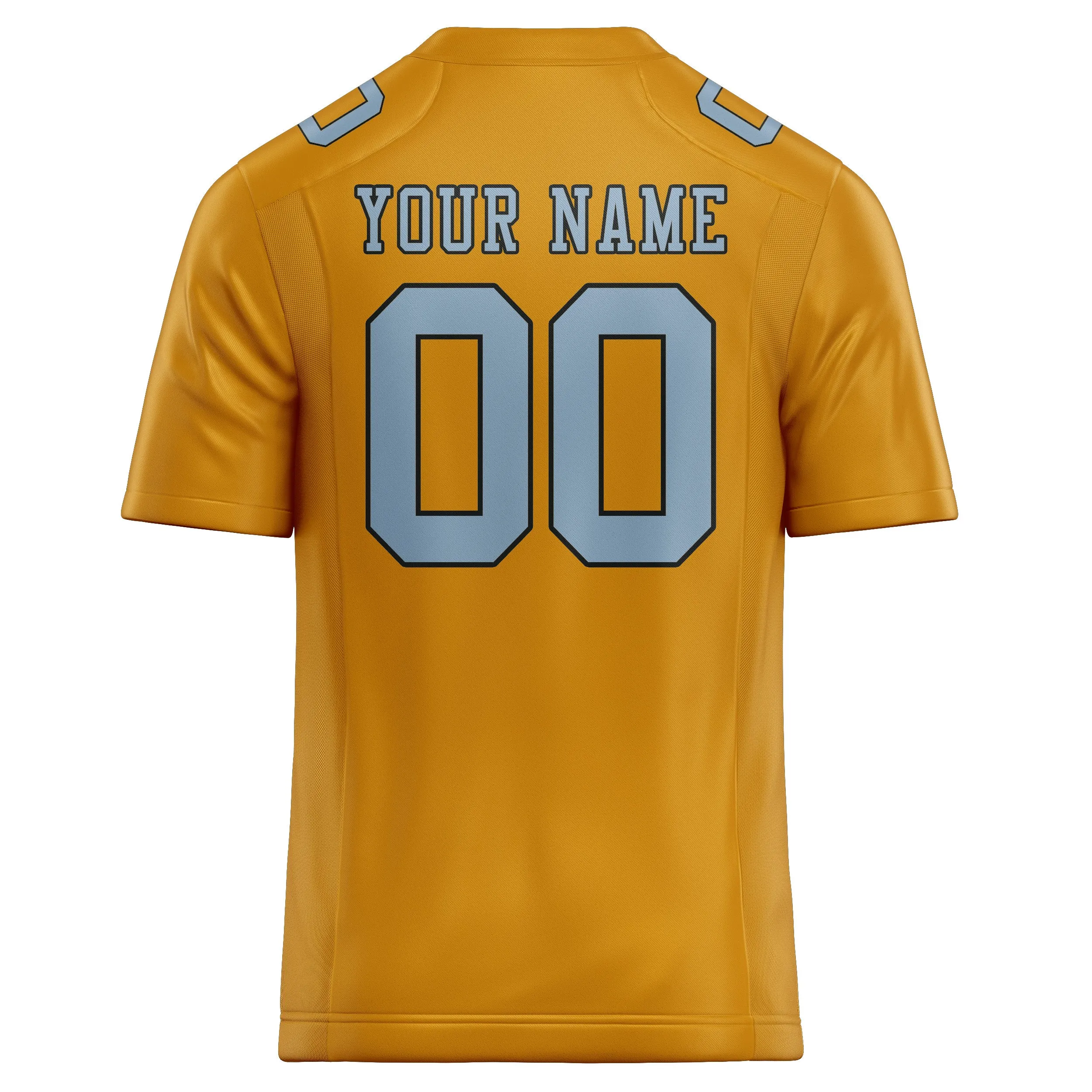 Custom Yellow Light Blue Football Jersey sold by Tailorly product image thumbnail 3