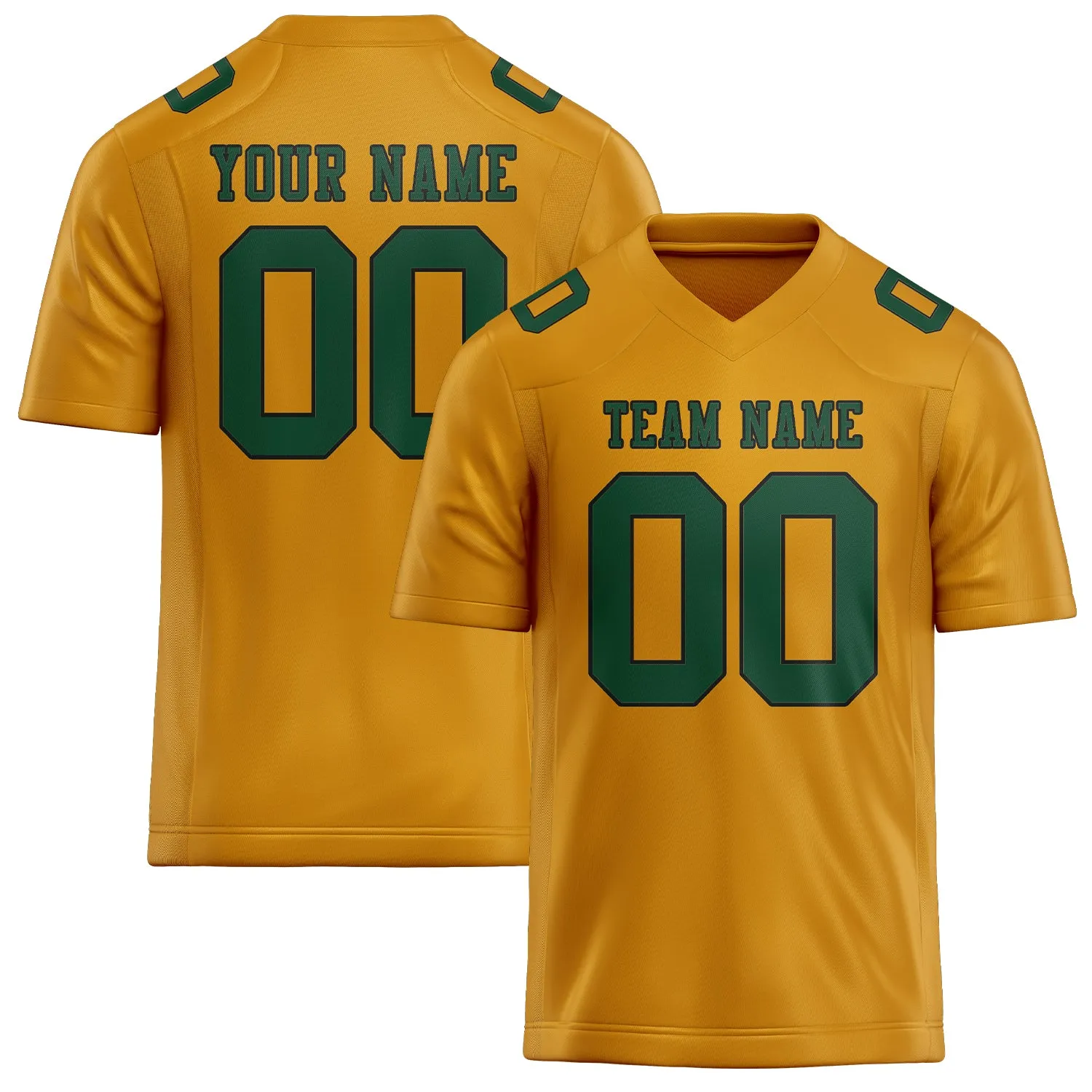 Custom Yellow Green Football Jersey sold by Tailorly