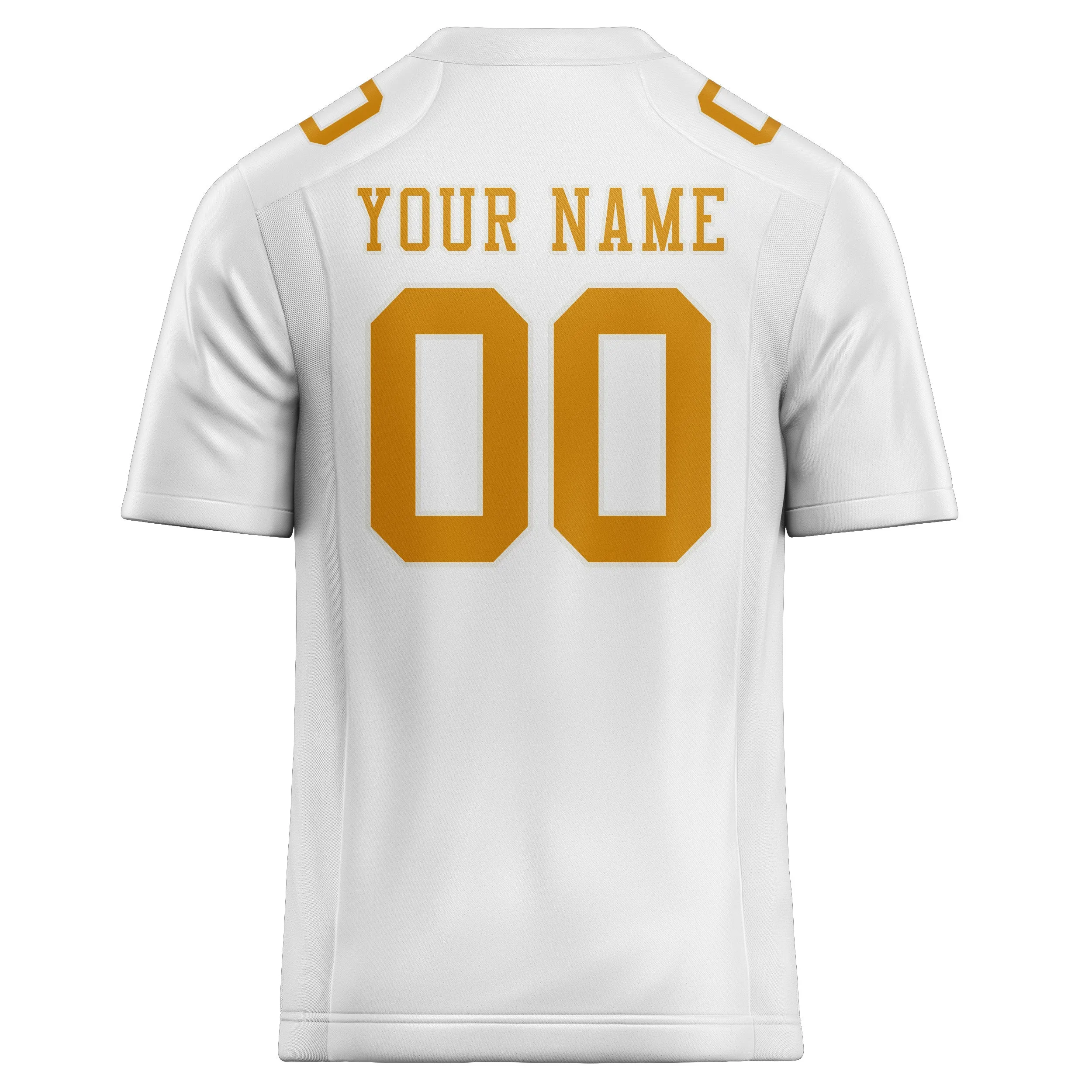 Custom White Yellow Football Jersey sold by Tailorly product image thumbnail 3