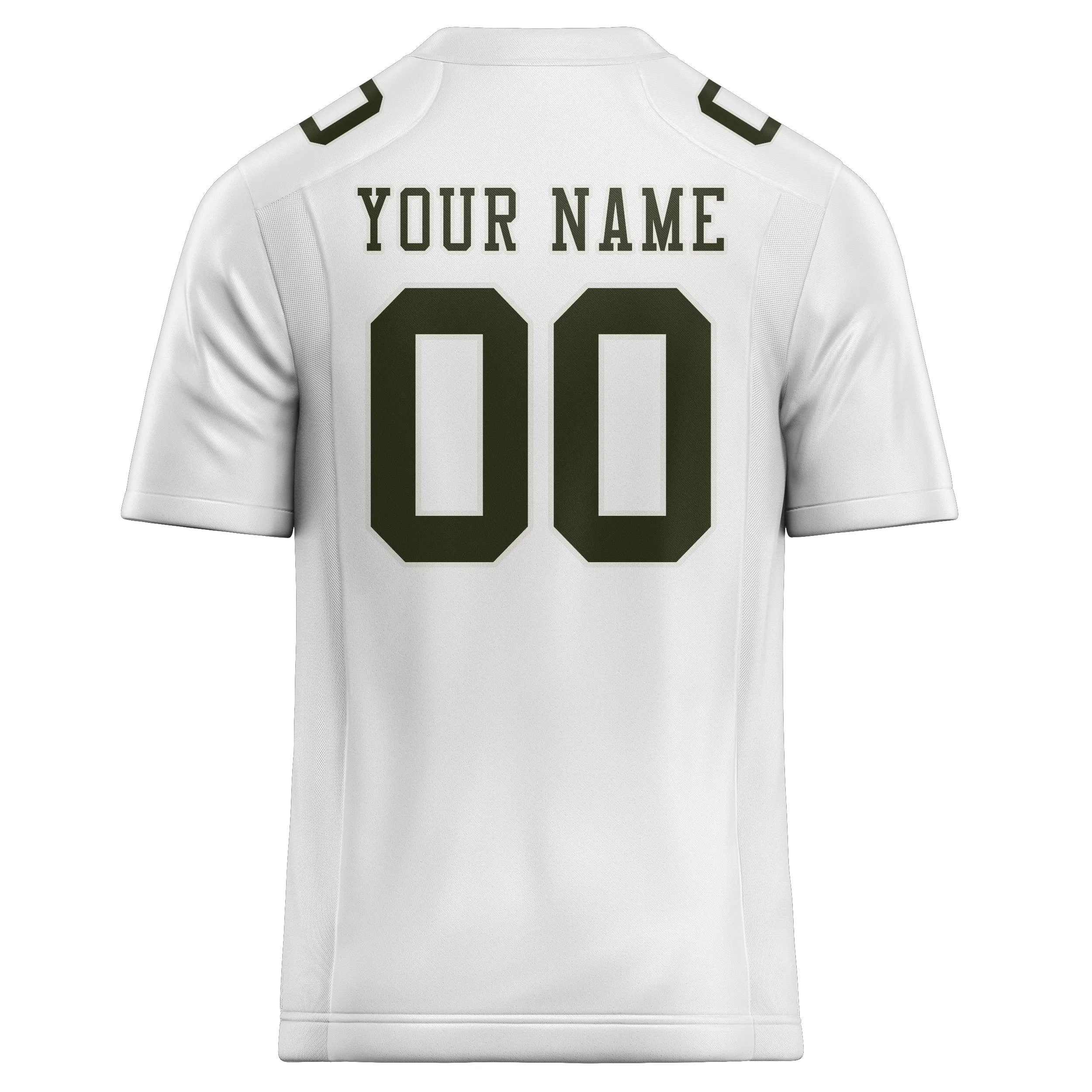 Custom White Olive Football Jersey sold by Tailorly product image thumbnail 3