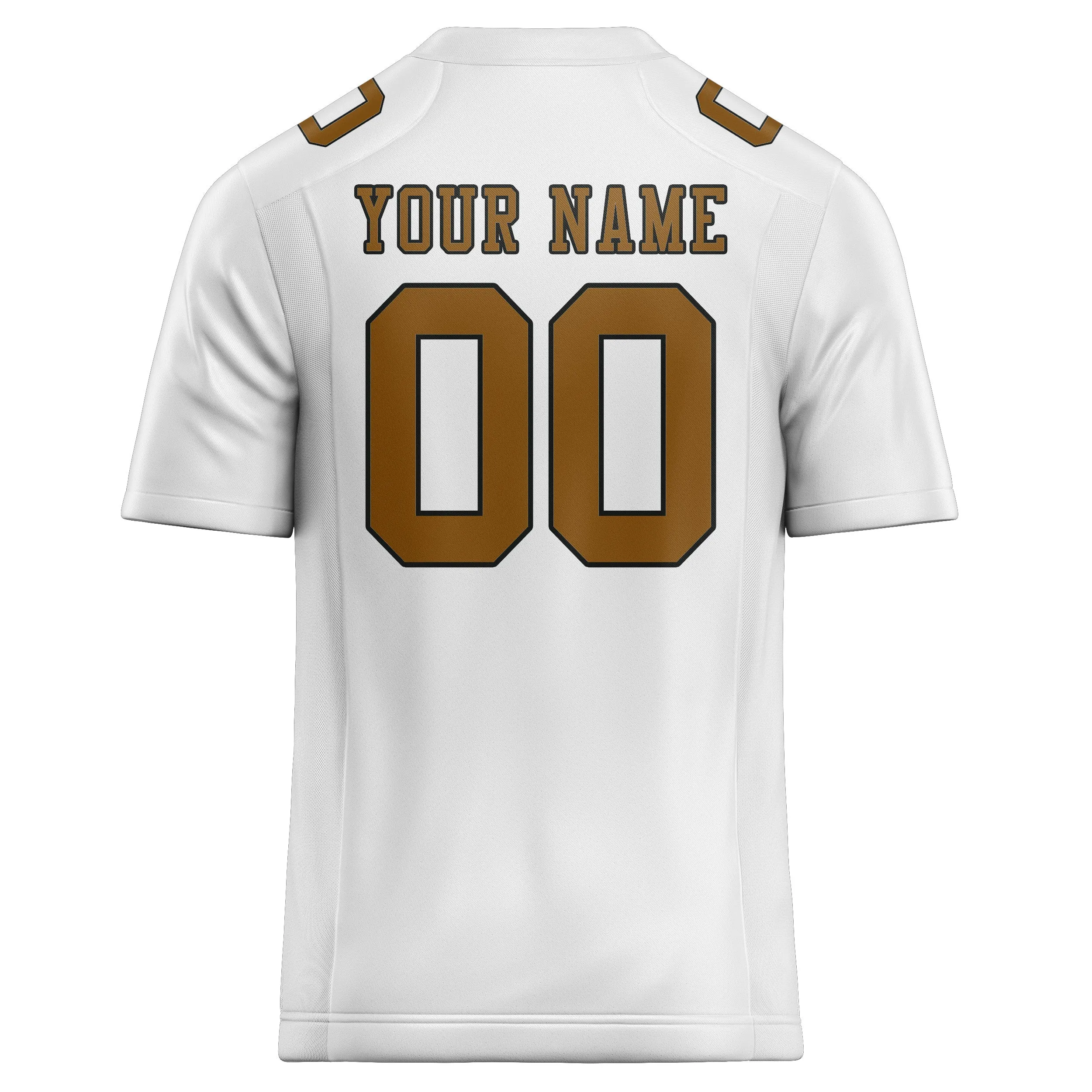 Custom White Khaki Football Jersey sold by Tailorly product image thumbnail 3