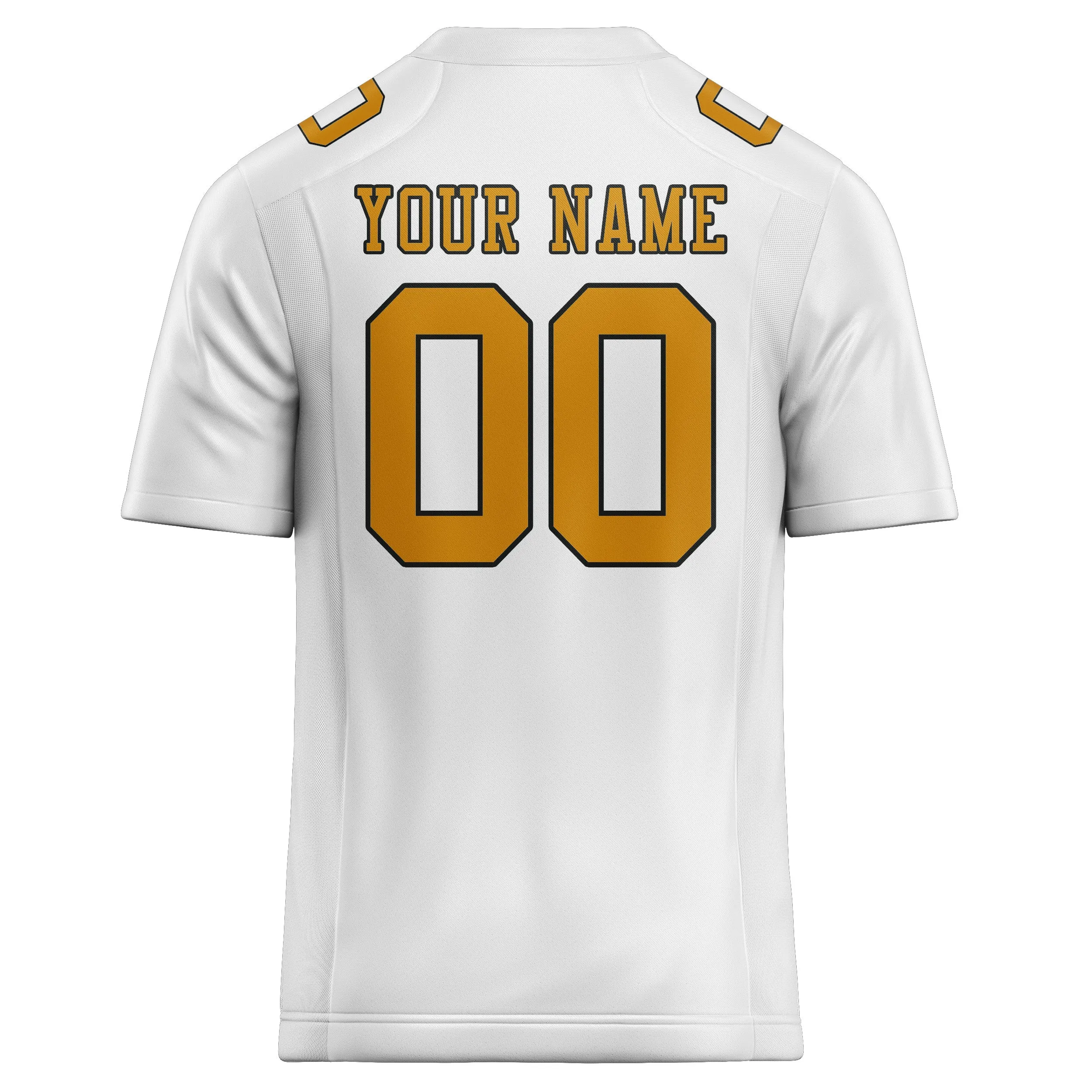 Custom White Yellow Football Jersey sold by Tailorly product image thumbnail 3