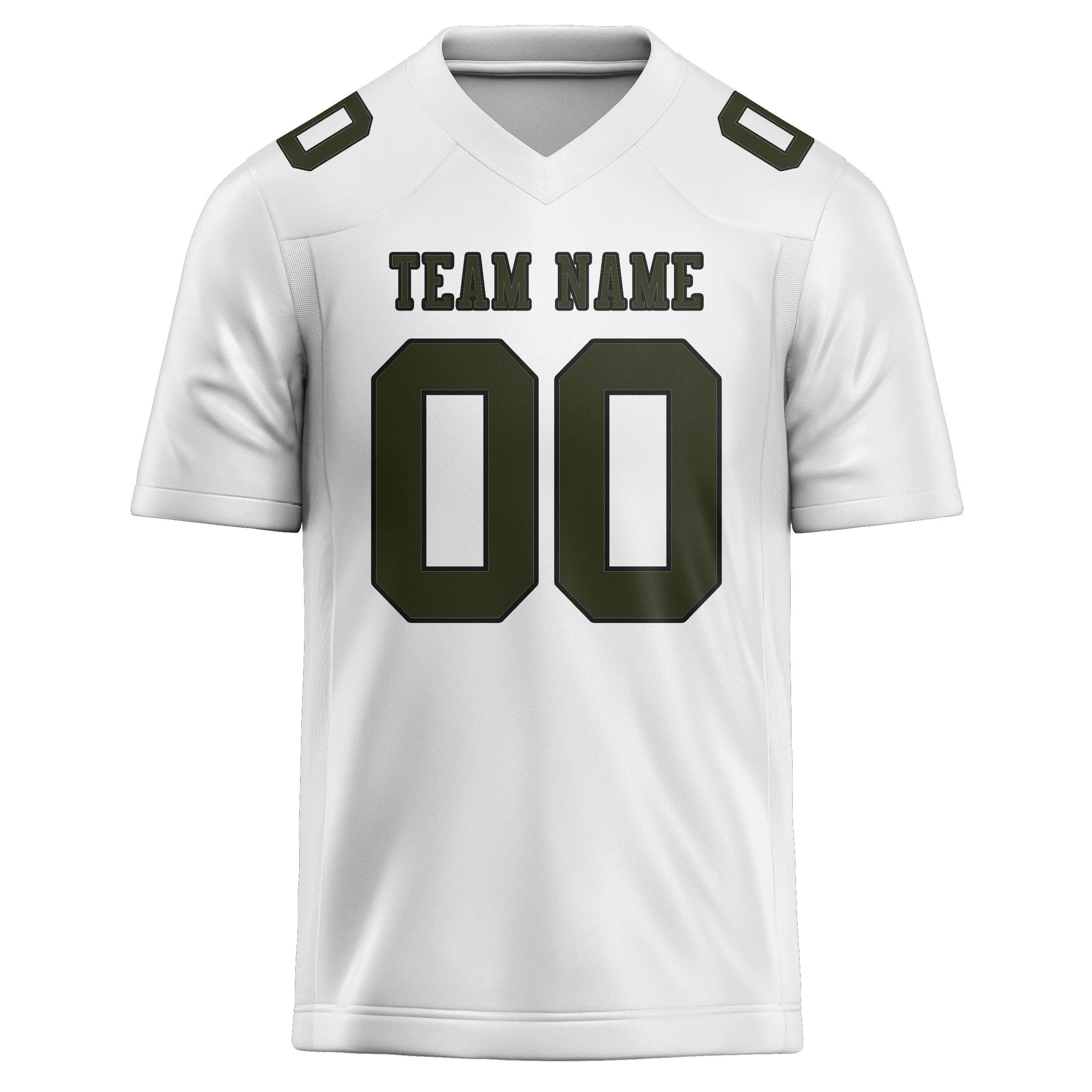 Custom White Olive Football Jersey sold by Tailorly product image thumbnail 2