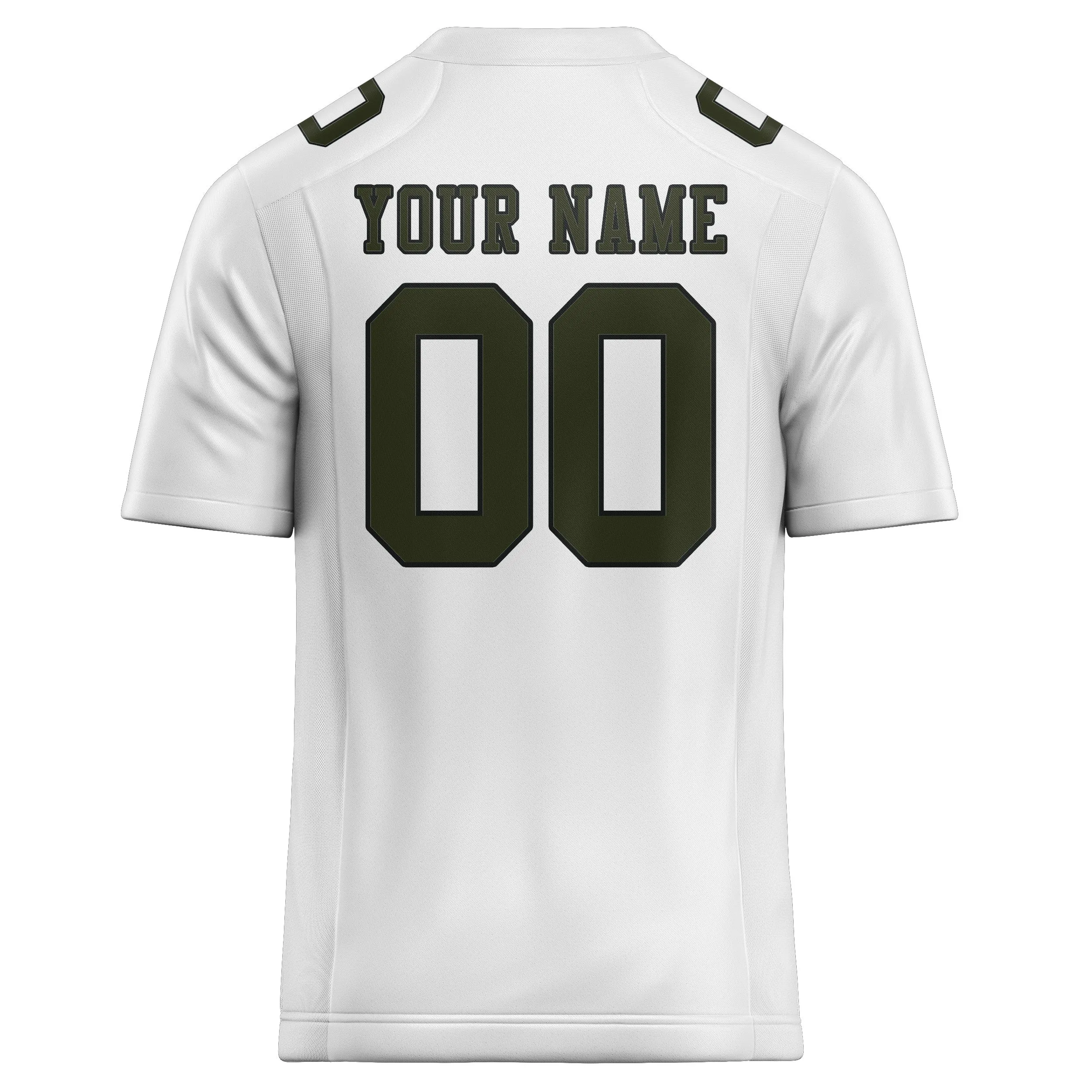 Custom White Olive Football Jersey sold by Tailorly product image thumbnail 3