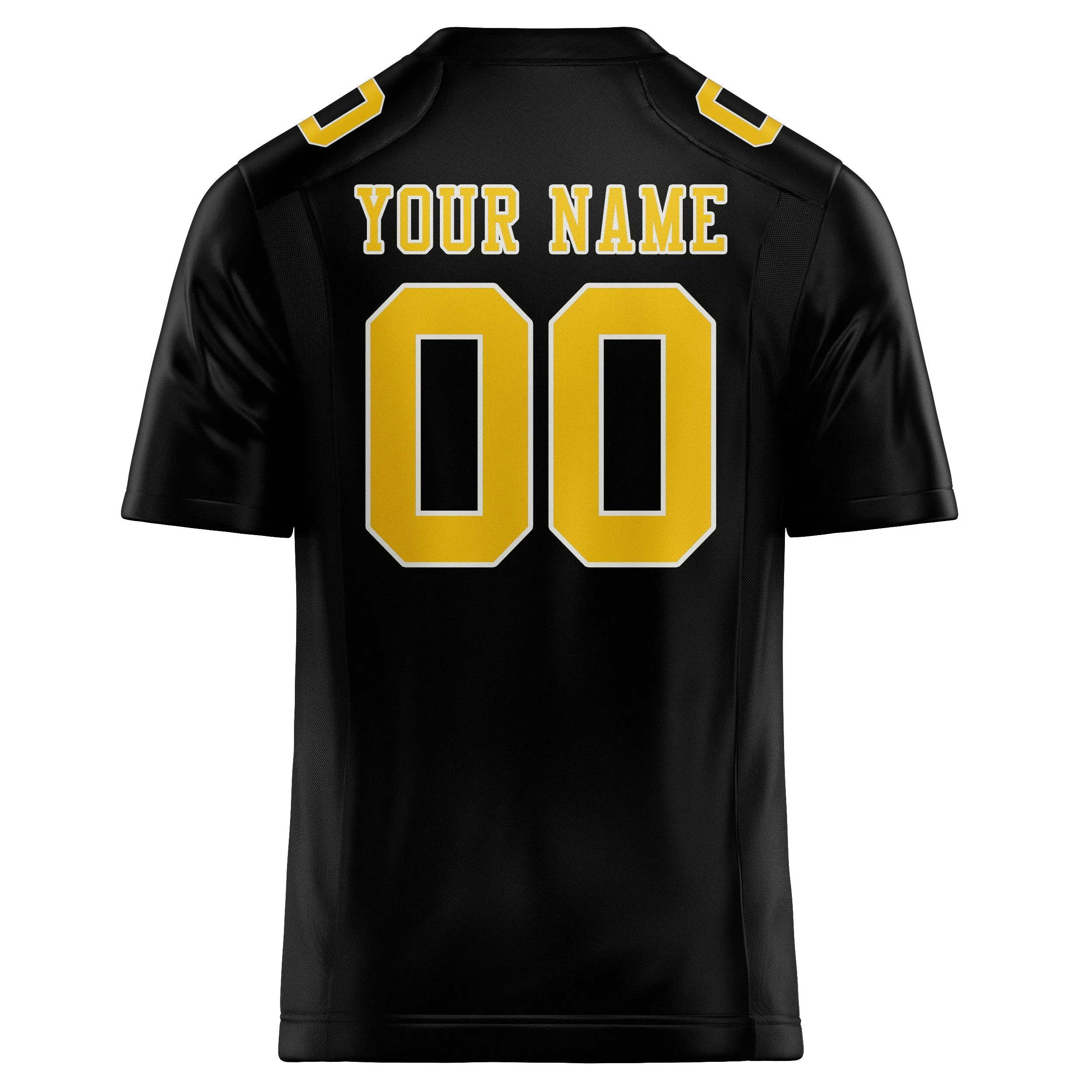 Custom Black Gold Football Jersey sold by Tailorly product image thumbnail 3