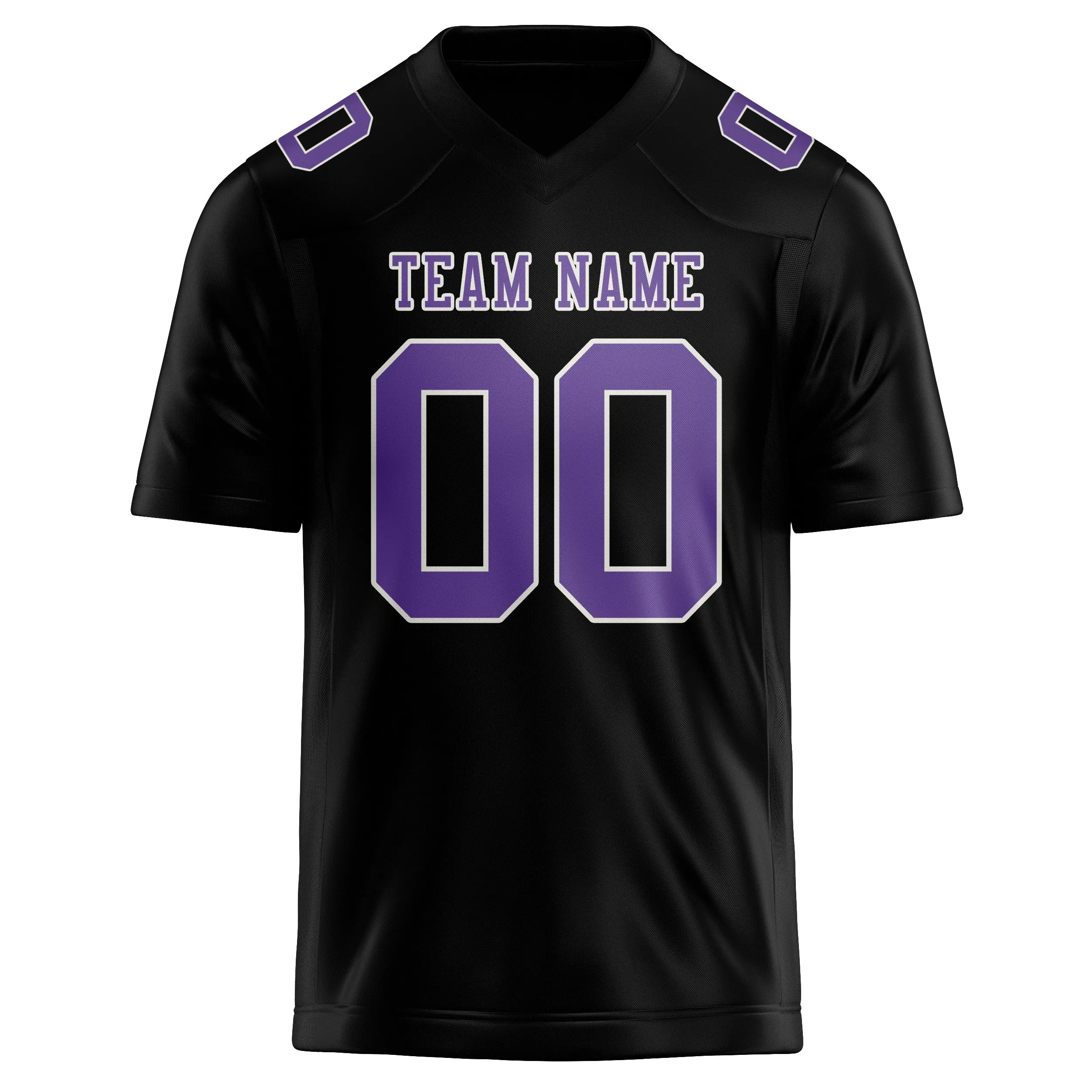 Custom Black Light Purple Football Jersey sold by Tailorly product image thumbnail 2